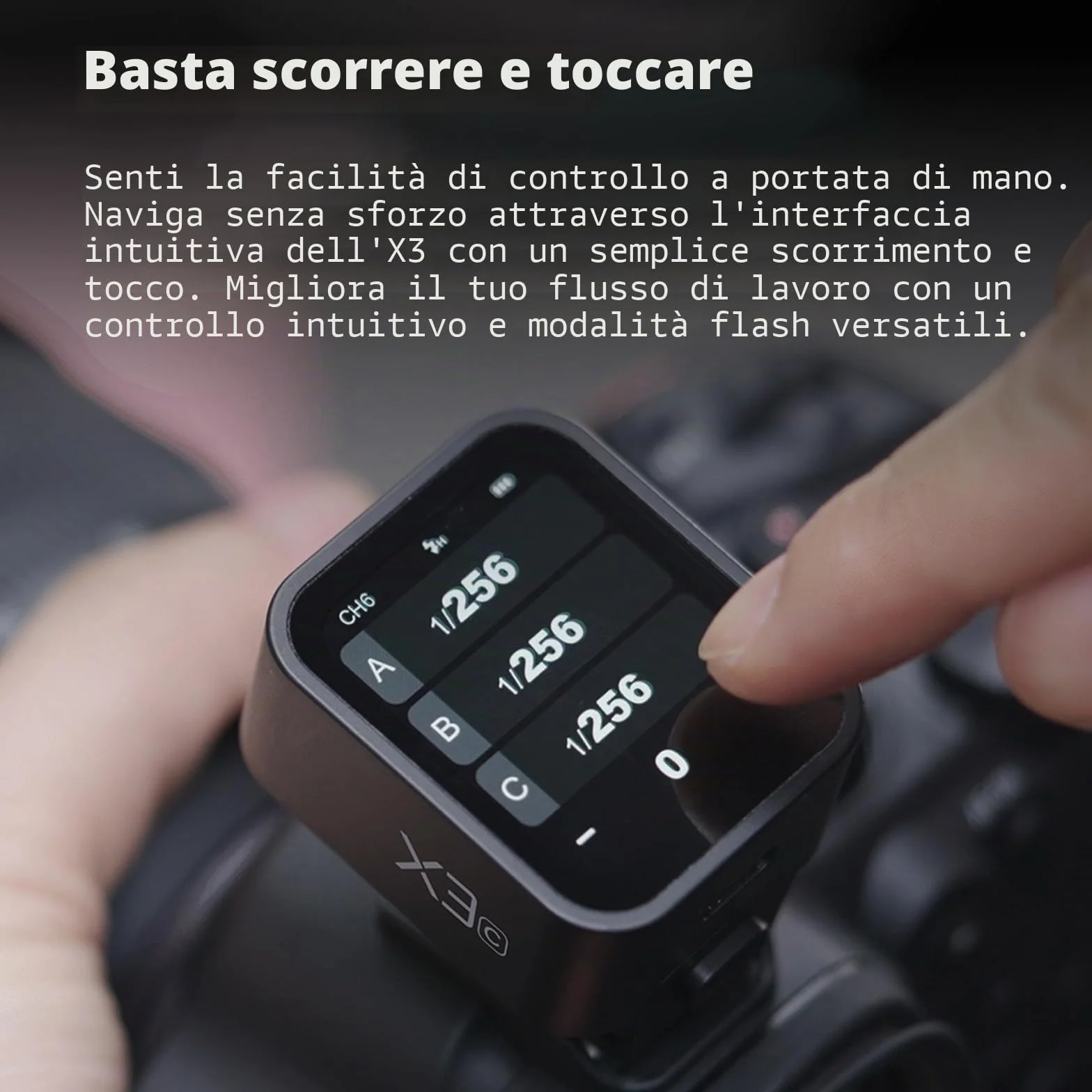 Godox X3-S Flash Trigger 2,4 GHz senza fili Schermo OLED Tipo C Sony