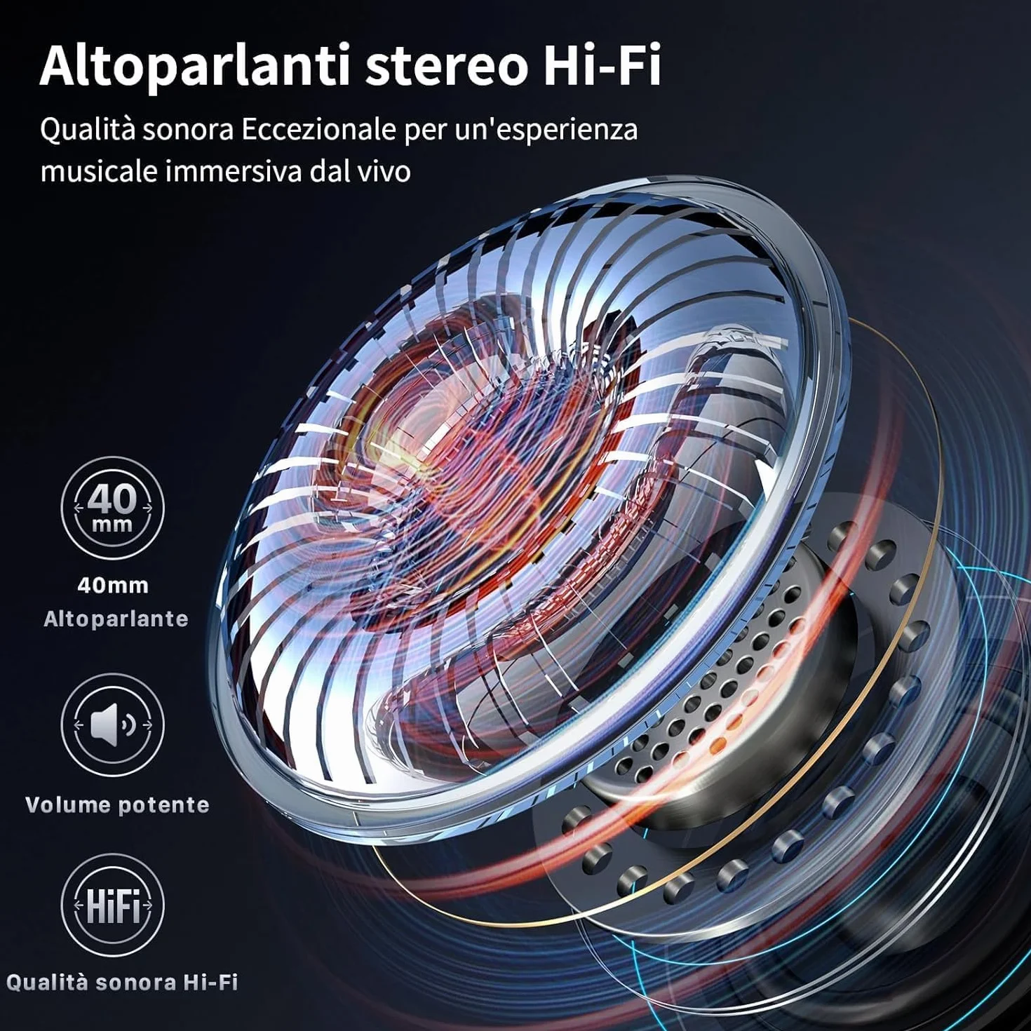 Fodsports FX-S Interfono Moto Coppia, Auricolare Casco Bluetooth 5.4 per 2 Piloti, Sistema di Comunicazione 1000m, Tripla Riduzione Rumore, Stereo HiFi, Vivavoce Musica e Chiamate, Impermeabile