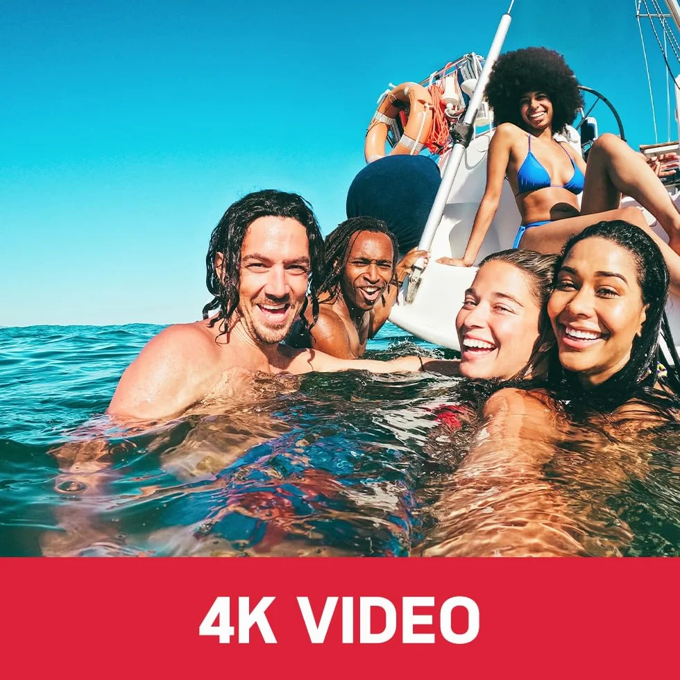 AgfaPhoto Realishot WP9500 - Appareil Photo Numérique Waterproof, Étanche 7m, 24 MP, Zoom 18X, Vidéo 4K, Double Écran 2.9”/1.4” - Orange