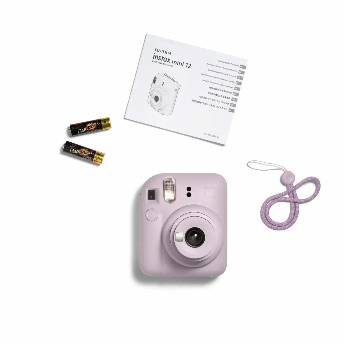 Confezione di fotocamere istantanee instax mini 12 in edizione limitata, lilla e viola