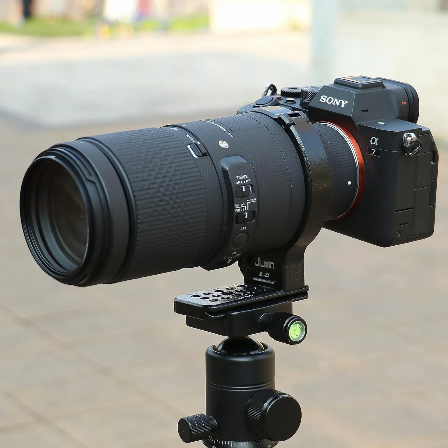 Hersmay Fascetta per treppiede in metallo per obiettivo Sigma 100-400 mm F5-6.3 DG DN OS per Sony E Mount Art 105 mm F1.4 DG HSM adatto per piastra a sgancio rapido Arca Type, RJ010F