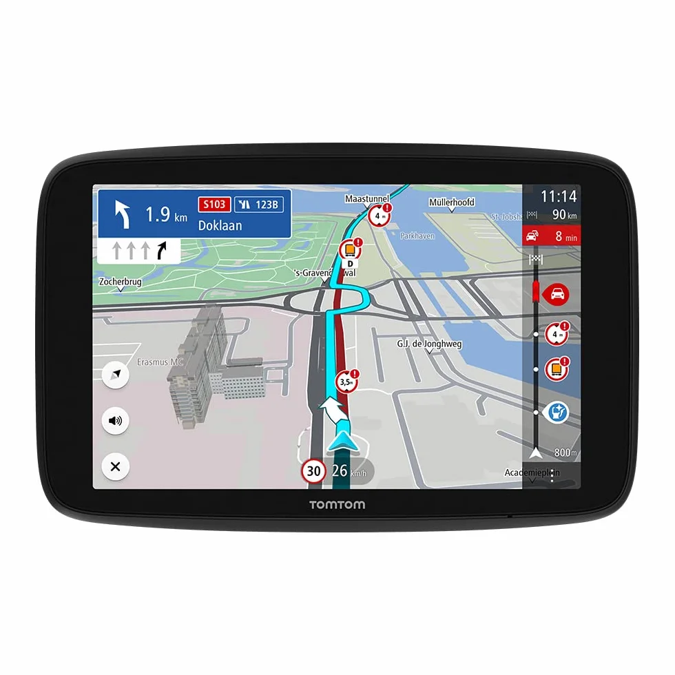 TomTom GO Expert Navigatore Satellitare per Camion, Autobus, Furgone, Schermo HD 7", PDI, TomTom Traffic, Mappe del Mondo, Avvisi di Restrizioni in Tempo Reale, Aggiornamenti Rapidi Tramite WiFi