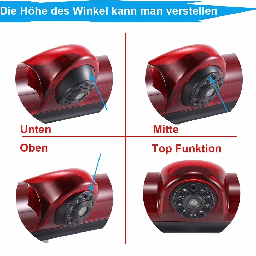 Auto Terzo Tetto Top Mount Lampada freno Fotocamera luce Telecamera Posteriore di Backup peper JUMPER III/DUCATO X250 / BOXER III AVIS AVS325CPR