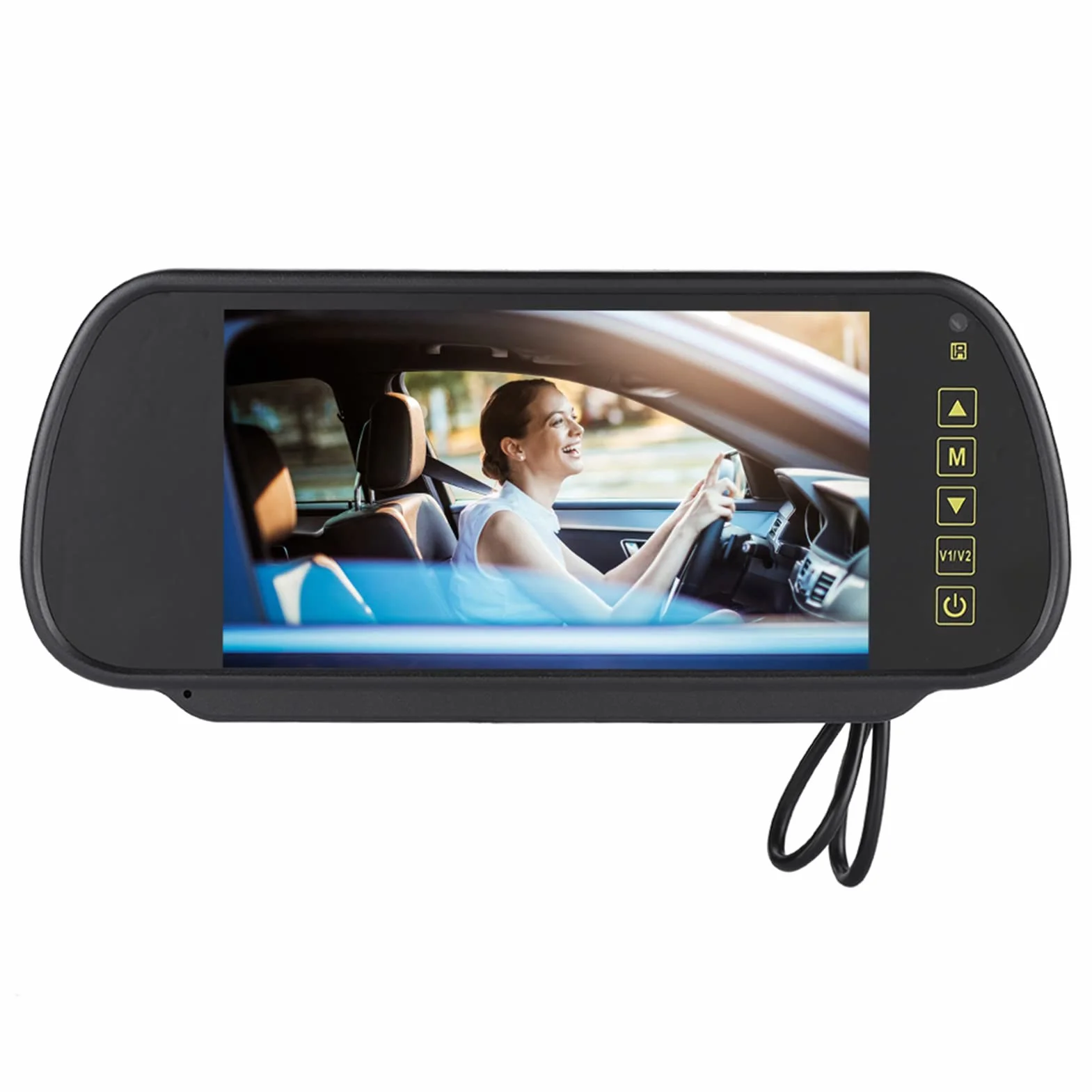 Schermo a Colori LCD da 7 Pollici HD 800 X 480 Monitor per Auto MP5 Monitor per Oscuramento Automatico Telecamera Posteriore con Staffa per Telecamera Posteriore, Specchietto Retrovisore per Auto,