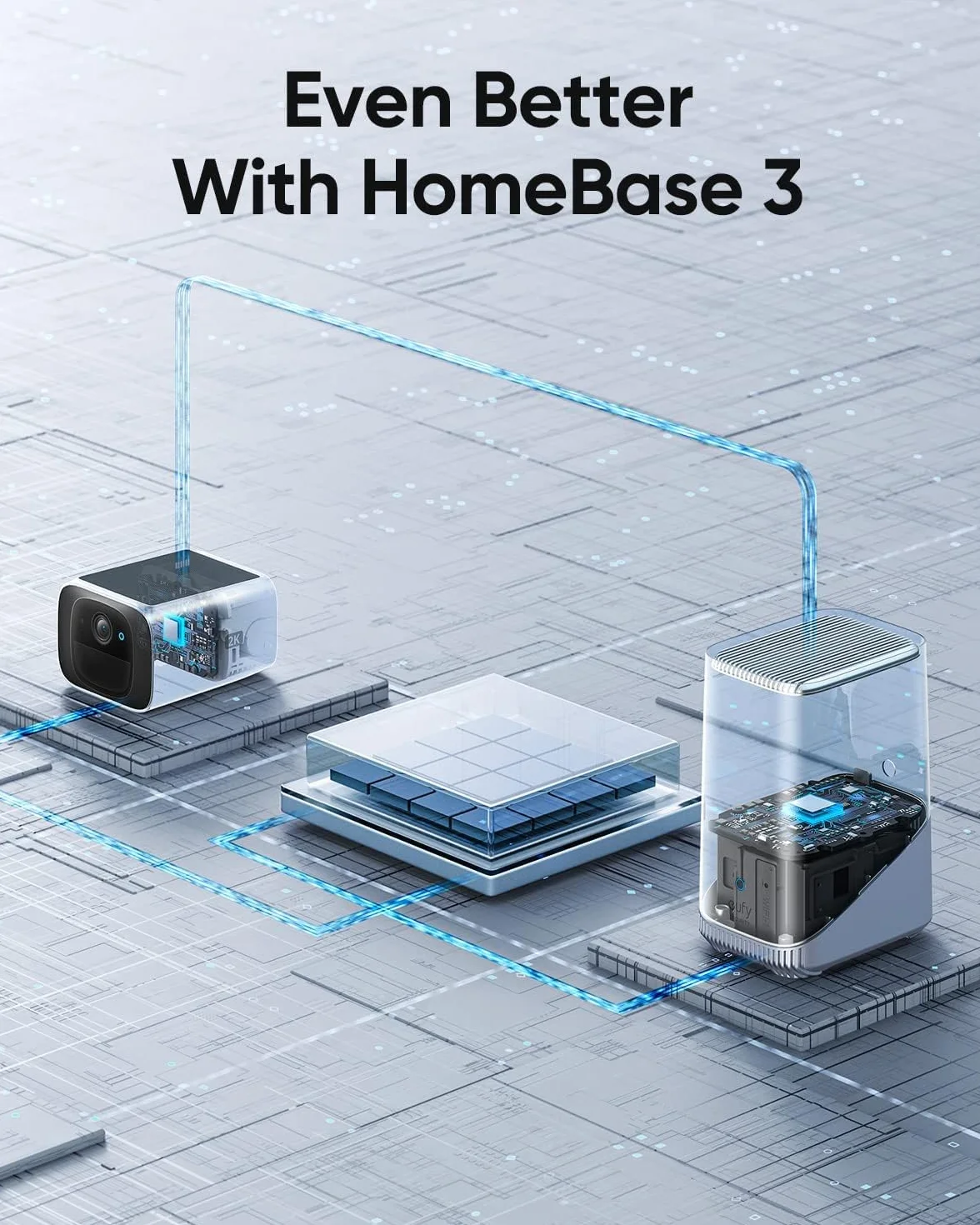eufy Security telecamera wi-fi esterno S220 SoloCam 2-Pack, Risoluzione 2K, Forever Power, Telecamera wifi esterno senza fili solare, Wi-Fi 2,4 GHz (Ricondizionato)