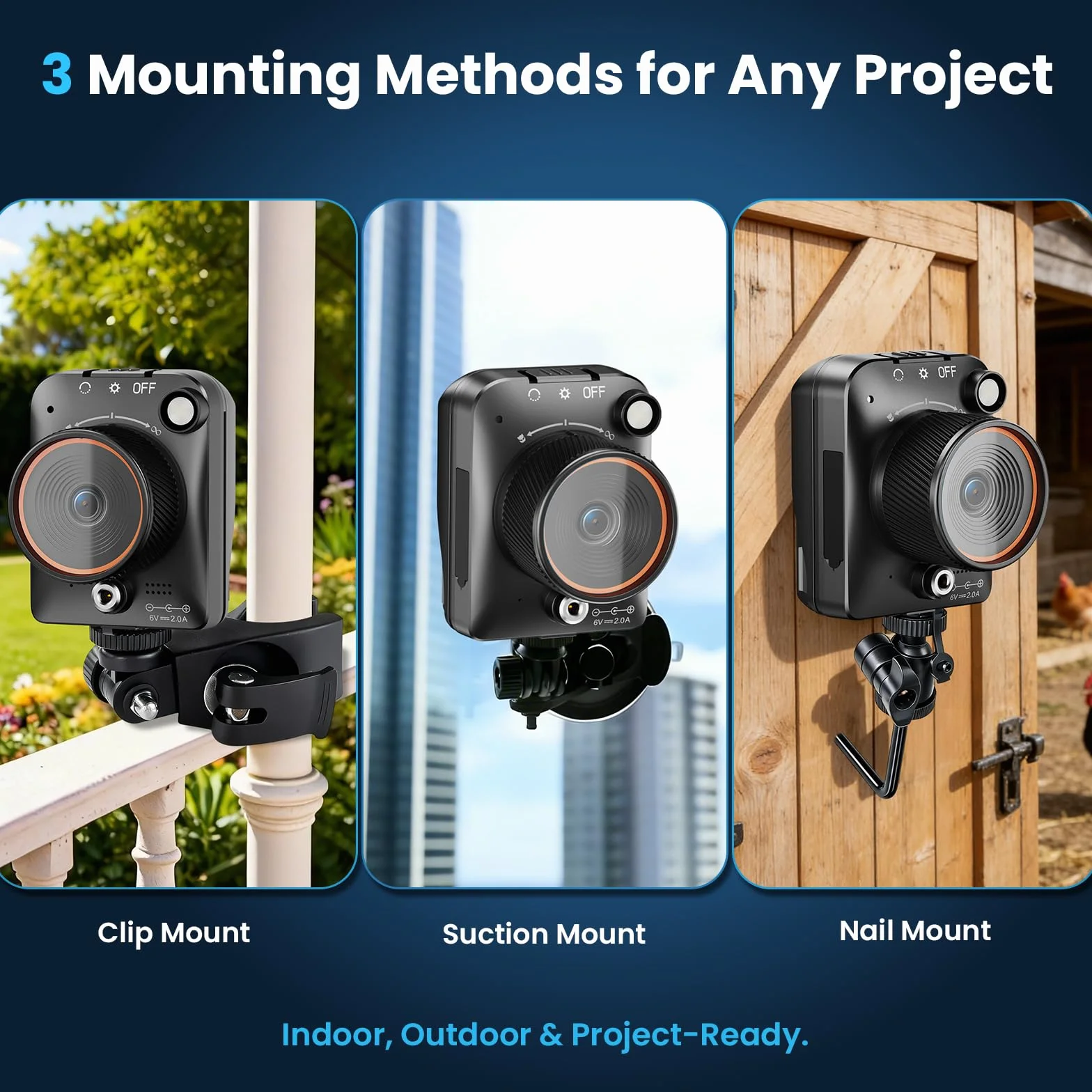 Telecamera Time Lapse 1296P Fotocamera Timelapse da Cantiere da 48 MP, Zoom Digitale 6x Registrazione a 180 giorni Timelapse Camera con Luce LED, Camera Time Lapse per Cantieri, Piantagioni(64 GB)