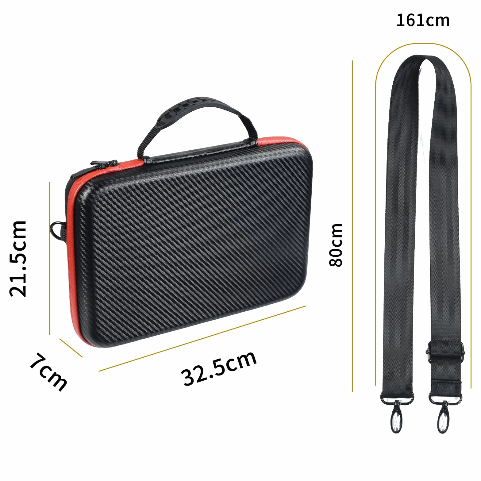 UTEBIT Borsa per valigie Insta360 X5, borsa a tracolla impermeabile portatile con tracolla, custodia a prova di caduta per accessori Insta 360 X5