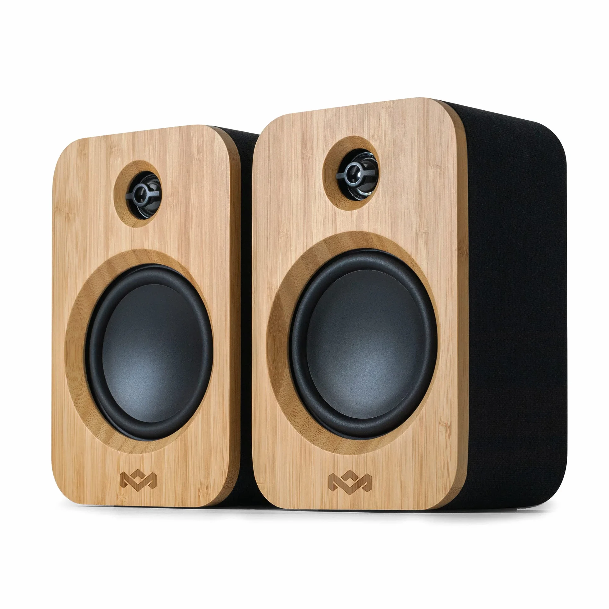 Marley Casse House of Get Together Duo da Libreria - Casse Bluetooth con Ingresso AUX, Compatibili con Giradischi e Vinili - Altoparlanti Libreria Attivi ad Alta Definizione, Design Sostenibile