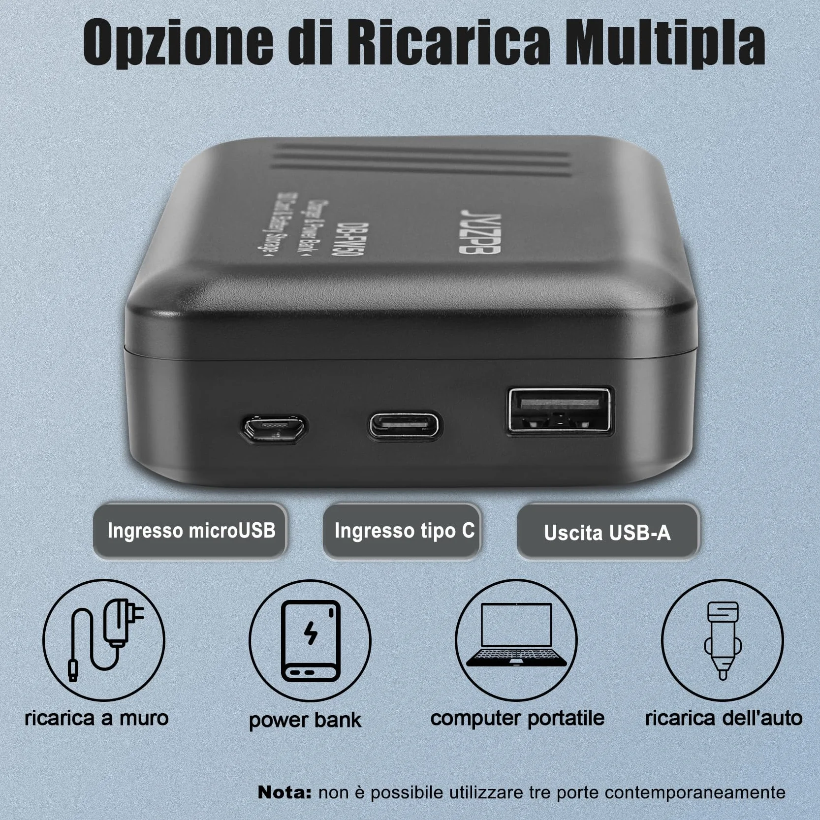 JYJZPB NP-FW50 Batteria di Ricambio e Caricabatteria per Sony ZV-E10 Alpha A6400L A6000 A6400 A6500 A6300 A6100 A7 A7II A7RII A7SII A7S A7S2 A7R A7R2 A5100