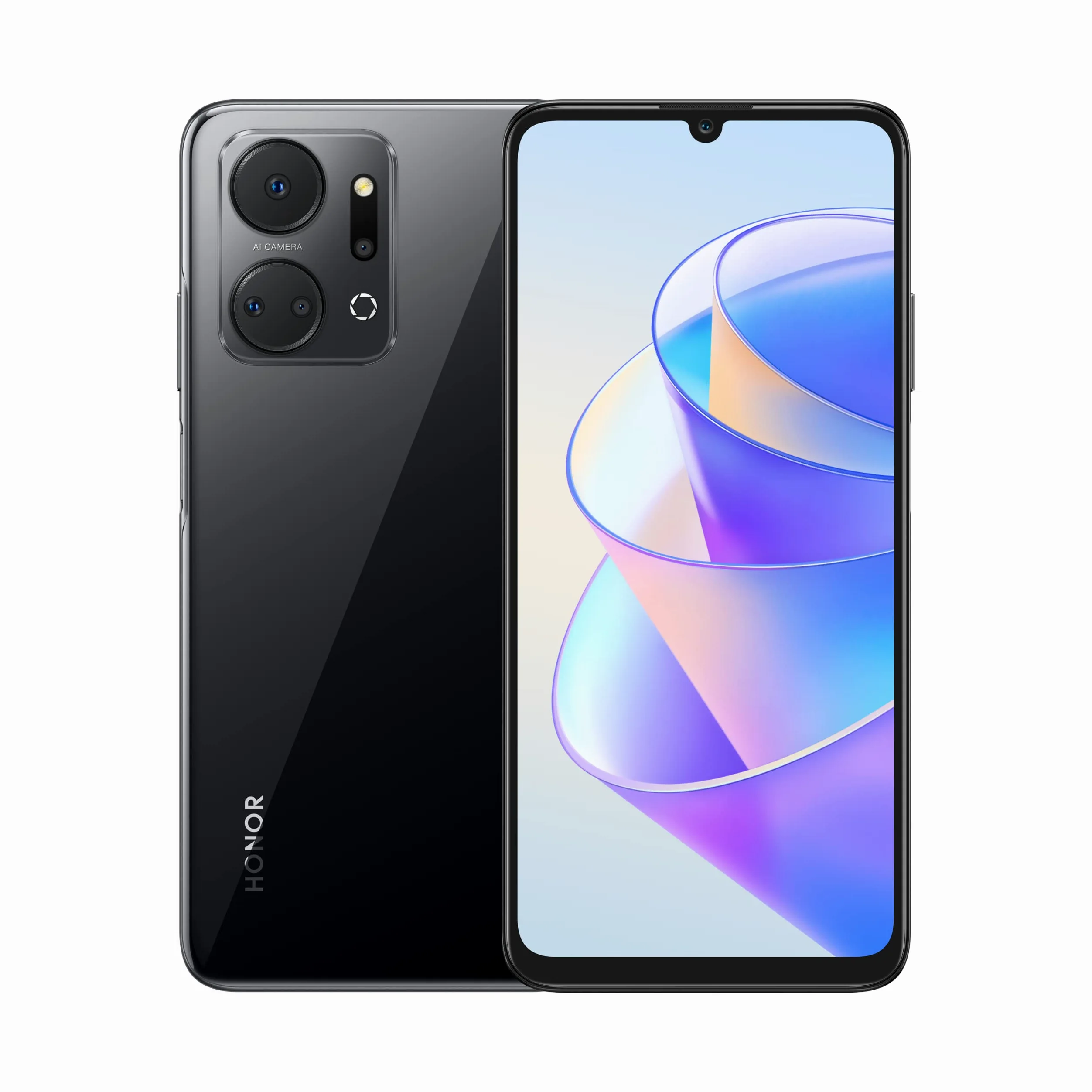 HONOR X7a Smartphone 4 GB+128 GB, 6.74'' Fullview Display 90Hz, 50MP Quad fotocamera, Telefono Cellulare Android 12, Dual SIM - Nero