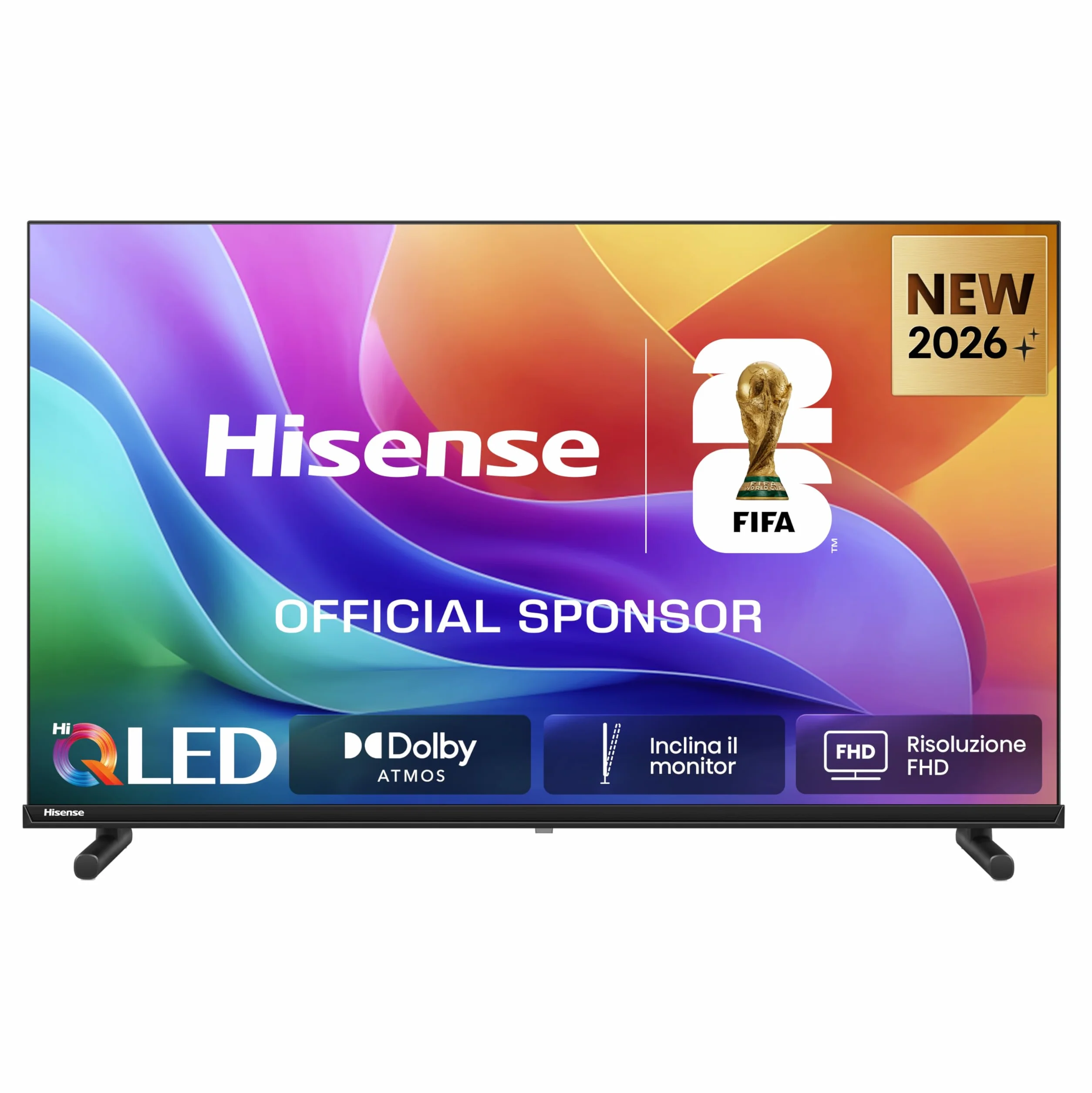 Hisense Smart TV QLED 40" FHD 40E5ST, 60Hz, Dolby Atmos, VIDAA OS, HDR10, Game Mode, Works with Alexa, Wi-Fi