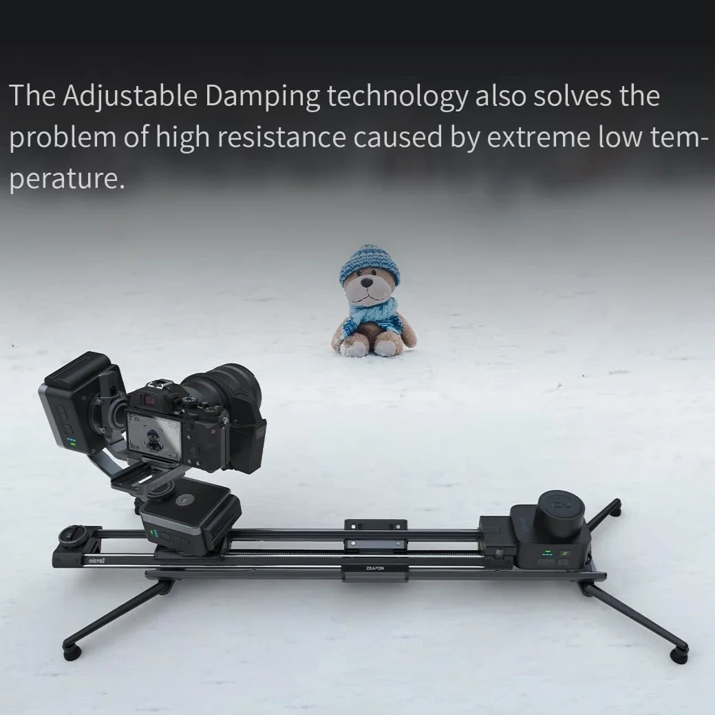 Zeapon Micro 3 E1000 - Slider motorizzato a doppia distanza, distanza di viaggio 107 cm, cursore DSLR con custodia per il trasporto, commutazione rapida del motore, carico utile 4,5-11,8 kg e design