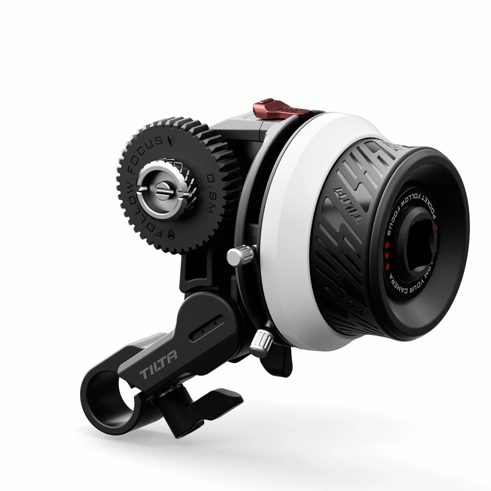 TILTA Pocket Follow Focus con segni A/B, controllo dello zoom dell'obiettivo per fotocamere mirrorless DSLR, con ingranaggio inclinato da 0,8 mm/anello ingranaggio/supporto per asta da 15 mm FF-T07