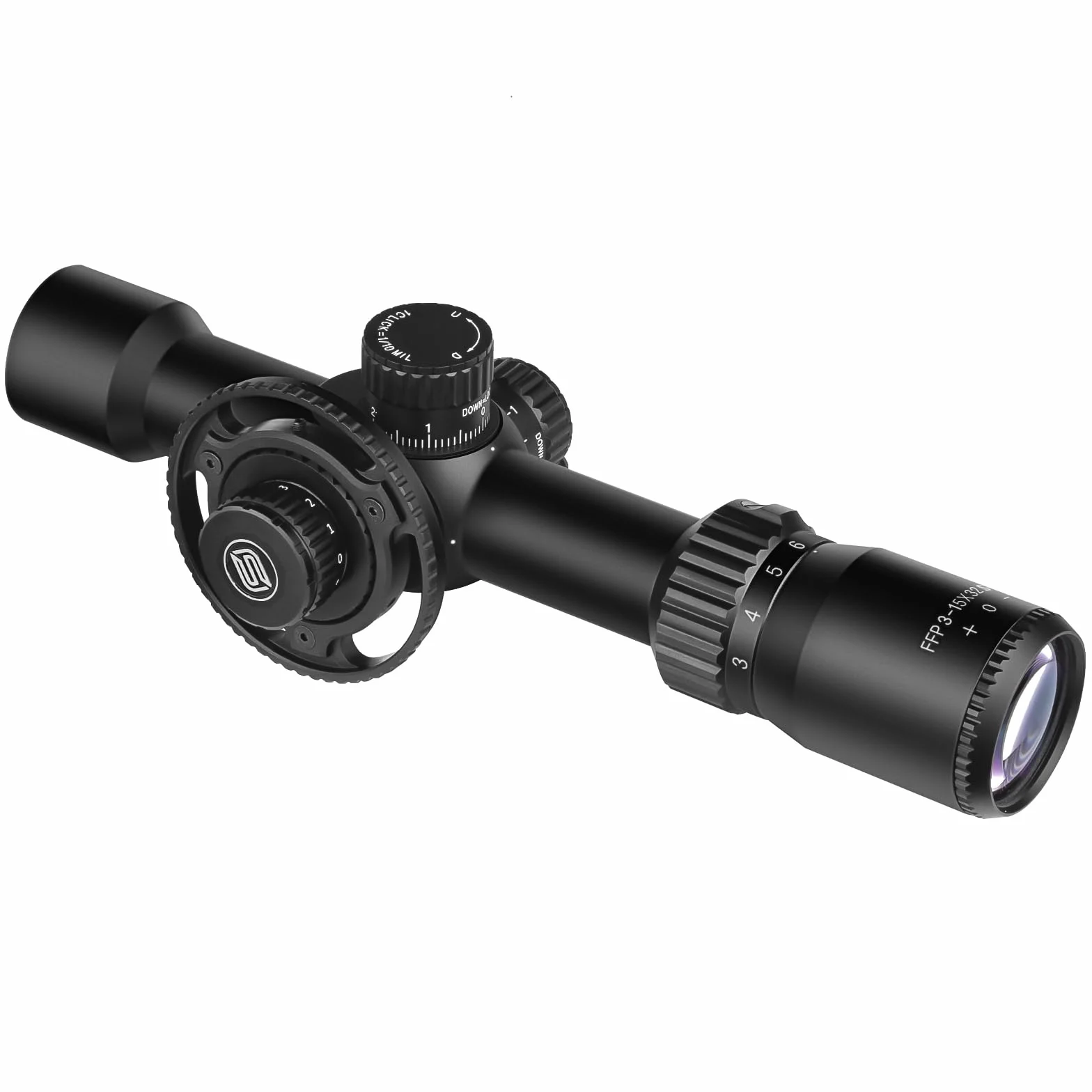 SPINA OPTICS mirino ottico 3-15x32 Mirino a Prima Focale Ottiche Fucile da Caccia con RGB Mil-dot,Impermeabile,Resistente agli urti