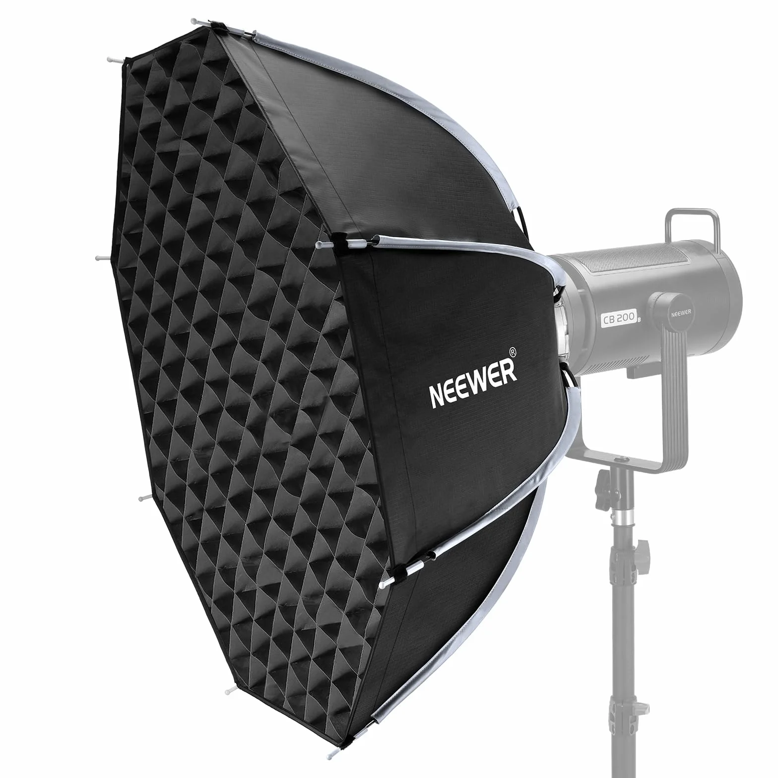 NEEWER Softbox ottagonale da 70 cm, Softbox Bowens a sgancio rapido con griglia a nido d'ape, diffusori di luce, borsa per RGB CB60 CB60B CB200B MS60B MS60C MS150B S101-300W/400W Pro Vision 4 Q4