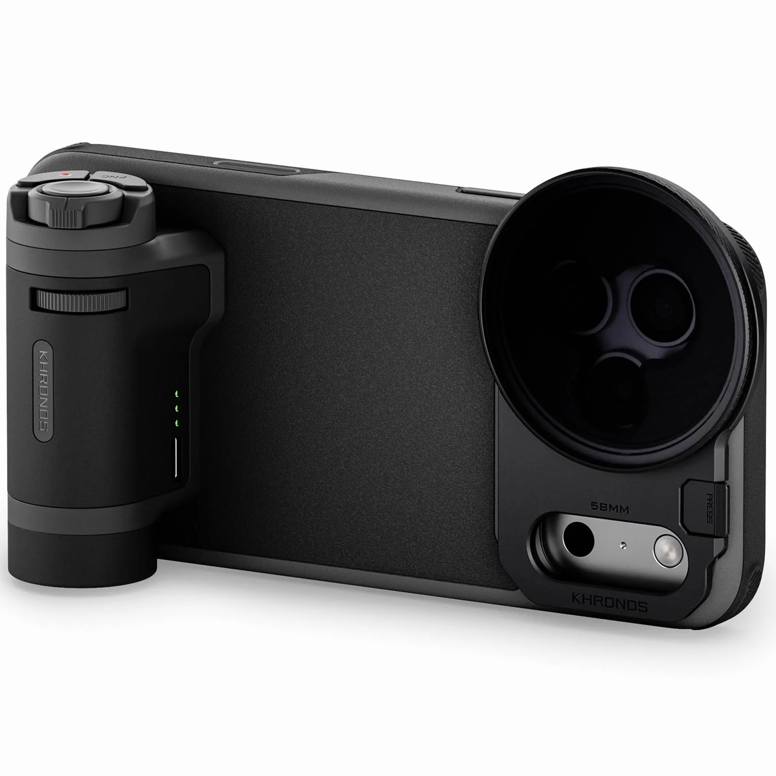 TILTA Khronos TKL-IP17-PMB-B - Custodia per iPhone 17 Pro Max con maniglia di controllo Lite, filtro ND e piastra posteriore magnetica, colore nero