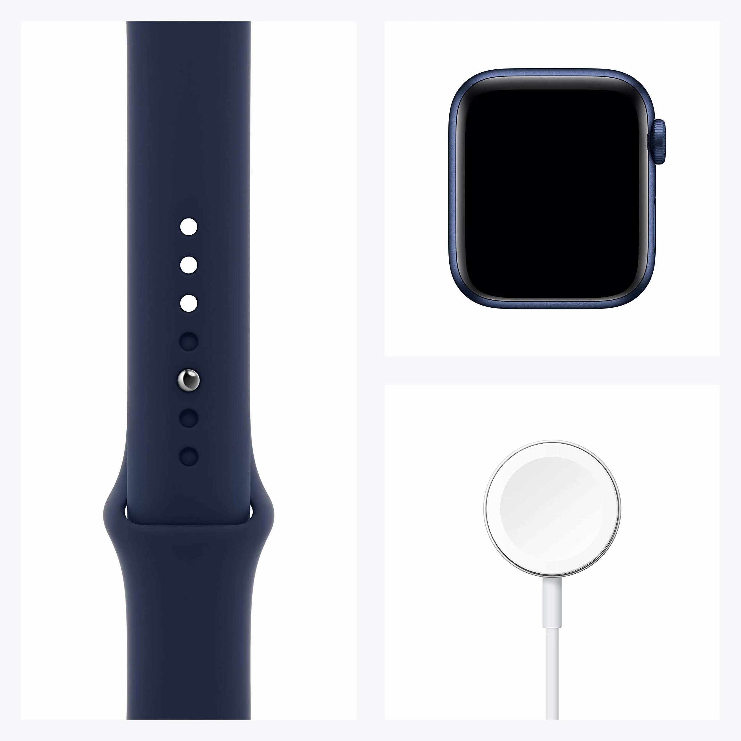 Apple Watch Series 6 (GPS + Cellulare, 40MM) Cassa In Alluminio Blu con Cinturino Sport Blu Scuro (Ricondizionato)