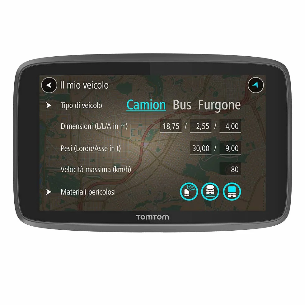 TomTom Navigatore per Camion, Autobus, Furgone GO Professional 620 (6 pollici, Limitazioni di Altezza e Peso, Info Traffico e Autovelox in Tempo Reale, Aggiornamenti WiFi, Mappe Europa)