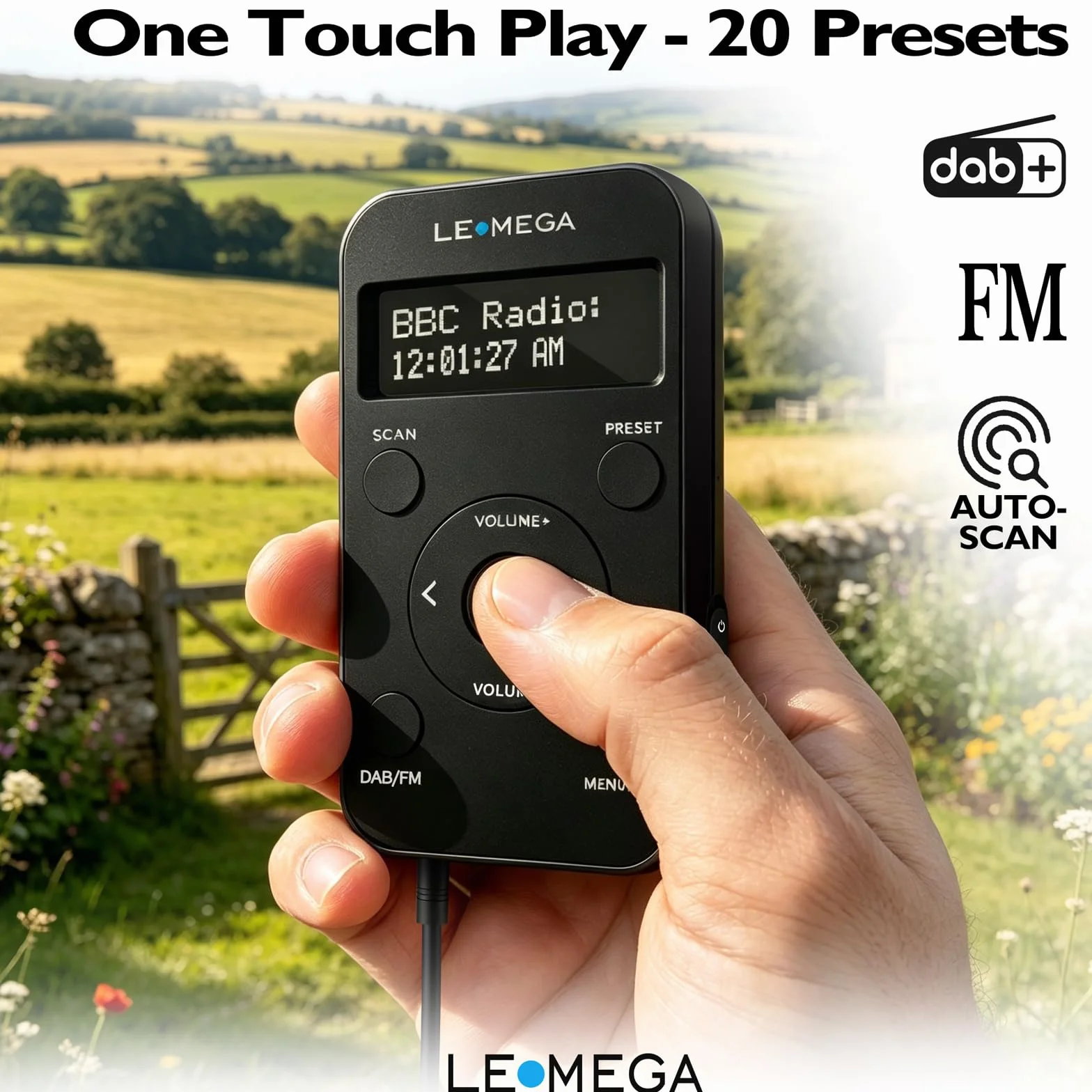 PR1L Radio DAB Tascabile,Radio FM,Radio DAB+ Portatile,Cuffie Incluse,Batteria Ricaricabile,40 Preselezioni, Radio DAB Sportiva con Interruttore Bloccabile.Nero