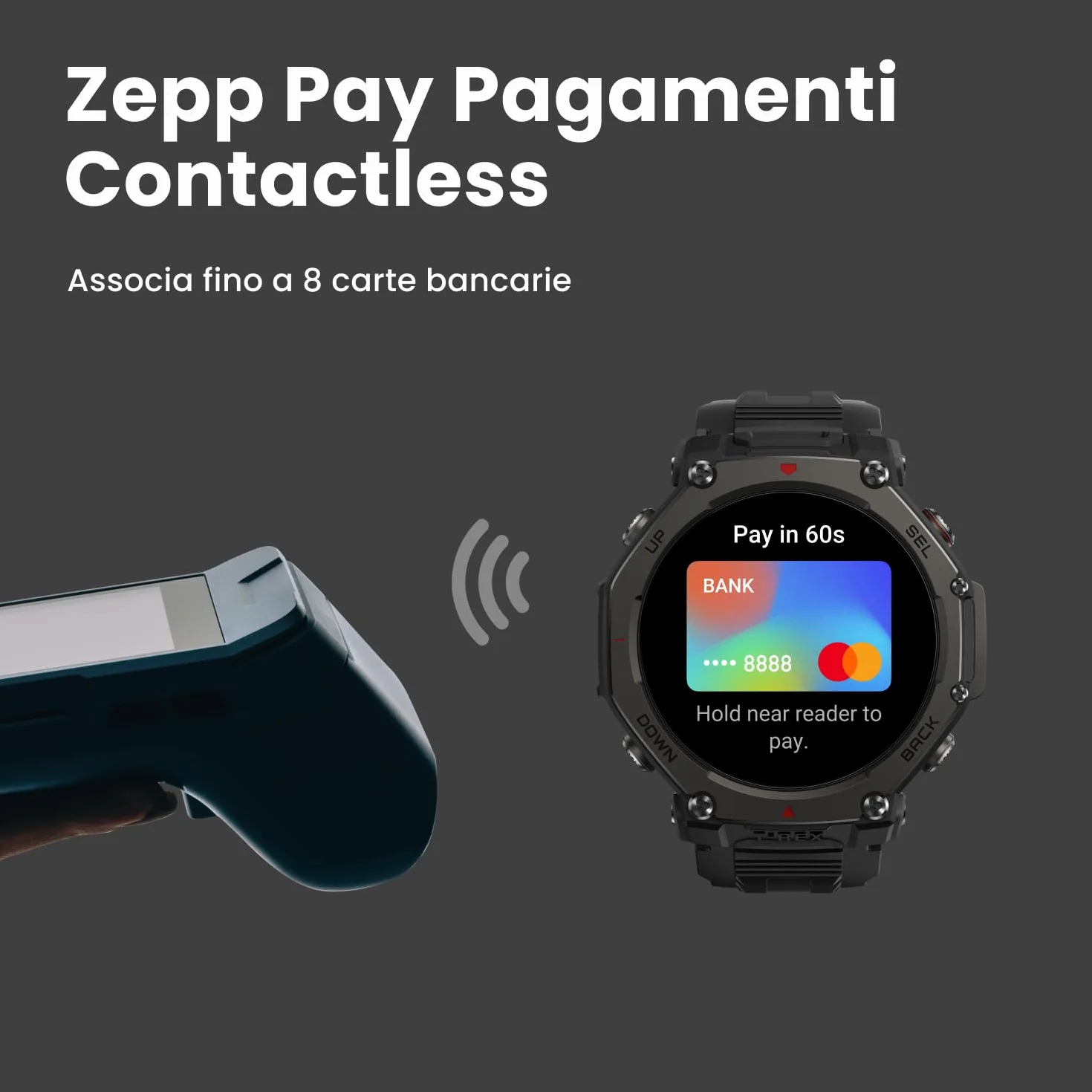 Amazfit T-Rex 3 Pro Smartwatch Outdoor 48mm Display AMOLED in Zaffiro, Ghiera in Titanio, GPS Dual Band, Mappe Offline, 25 Giorni di Autonomia, Torcia Integrata, 10 ATM, 180+ Modalità Sport