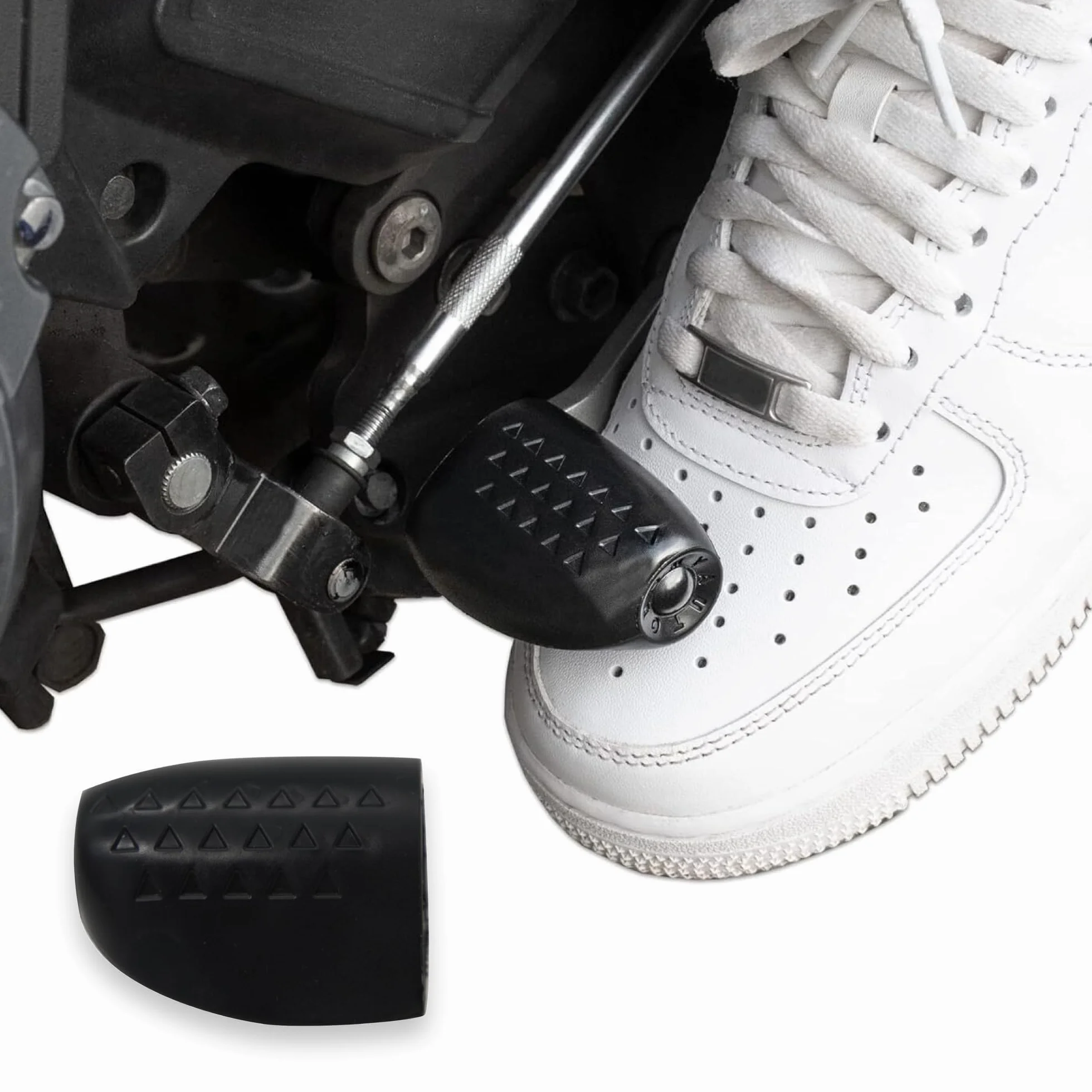 Autodomy Protezione Scarpe Moto Leva Cambio Copriscarpe Motociclo Quad ATV V1 | Proteggi Scarpe Moto é Antiscivolo | Copri Scarpa Cambio Valido Per Tutte le Scarpe