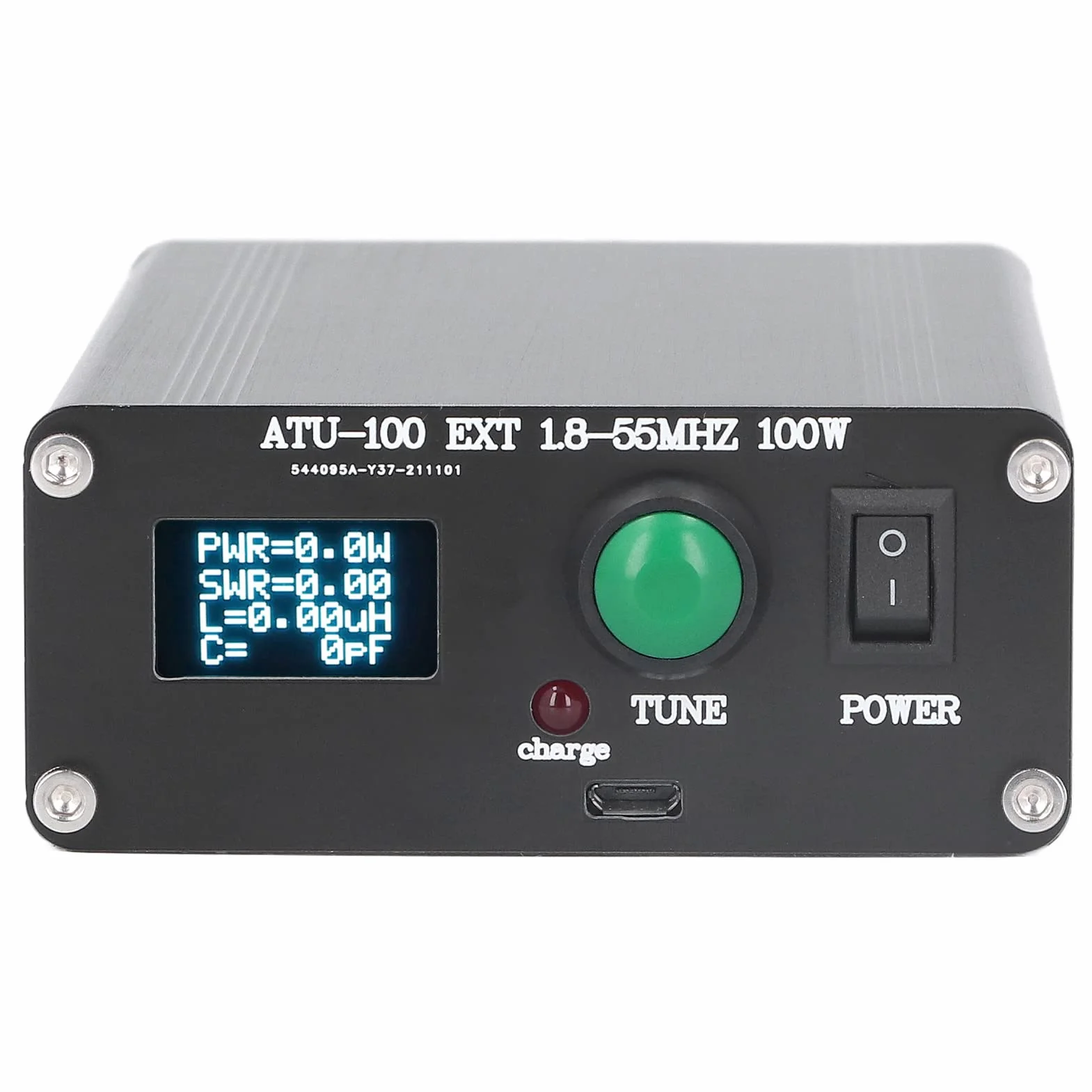 KIMISS Sintonizzatore Antenna Automatico Mini 1.8~55MHz con Display 0.96IN e Custodia, Perfetto per Radioamatatori e Appassionati di Elettronica