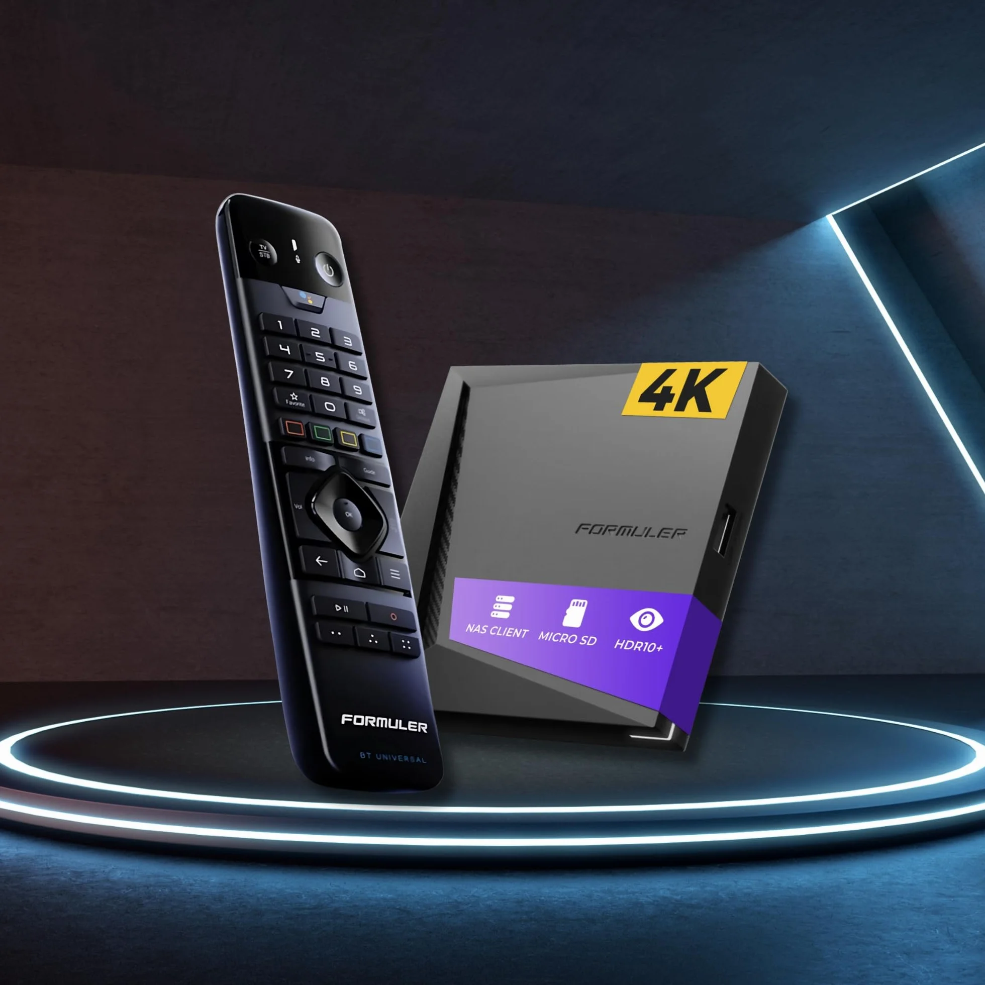 Formuler Z11 PRO MAX 4K BT1-Edition Android 11 OTT Media Player, 4K UHD HDR10+ Smart OTT IP Media Streaming Box, WLAN, BT Telecomando, Widevine L1 Support, MYTVOnline3 App, HTS e-com cavo HDMI