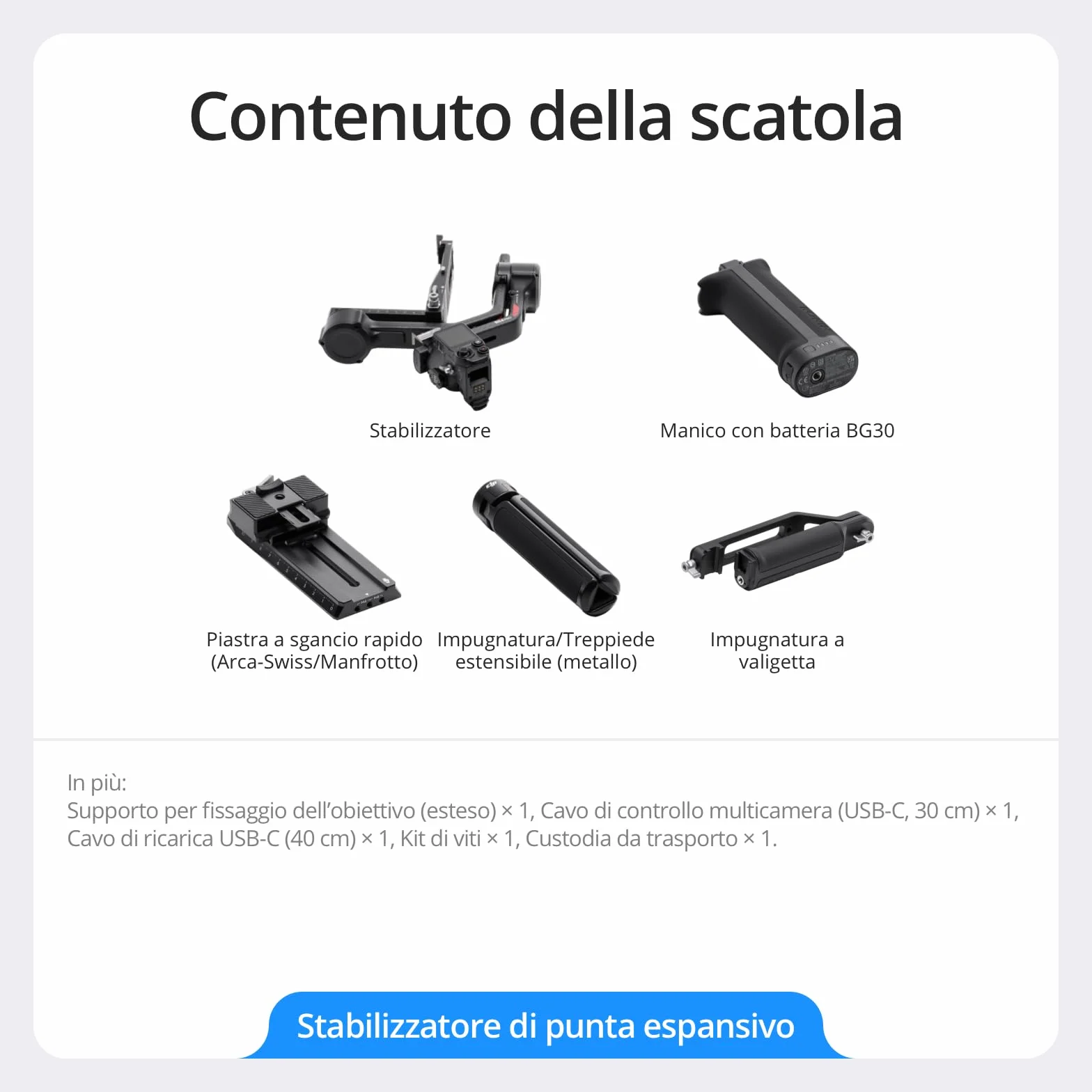 DJI RS 4 Pro, stabilizzatore a tre assi per fotocamere cinematografiche e DSLR Canon/Sony/Panasonic/Nikon/Fujifilm, riprese verticali native di 2ª gen., carichi di 4,5 kg, motori Dual Focus e Zoom