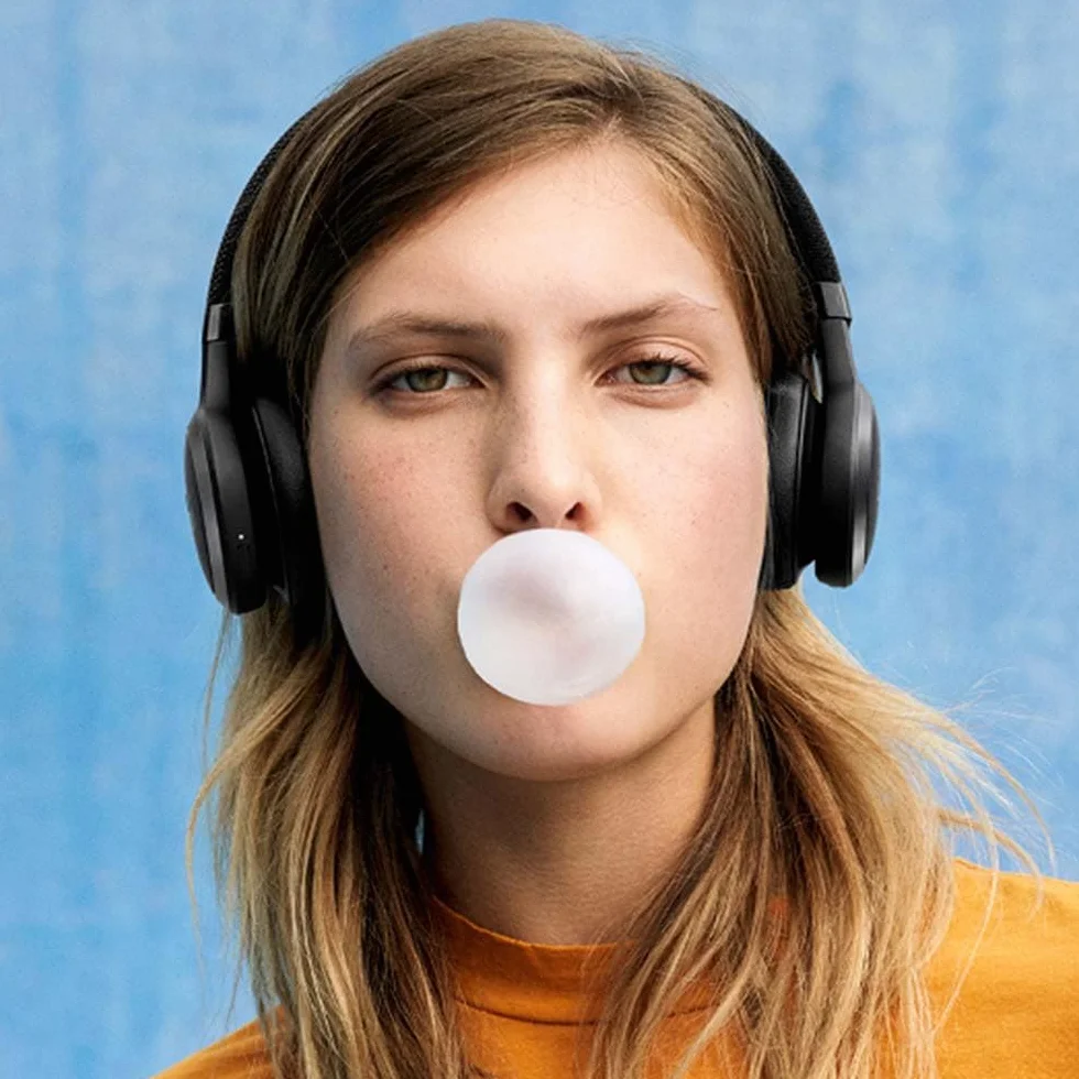 JBL LIVE 460 NC, Cuffie On-Ear Wireless Bluetooth con Cancellazione Adattiva del Rumore, Cuffia Pieghevole Senza Fili per Musica, Chiamate e Sport, Fino a 50h di Autonomia, Nero