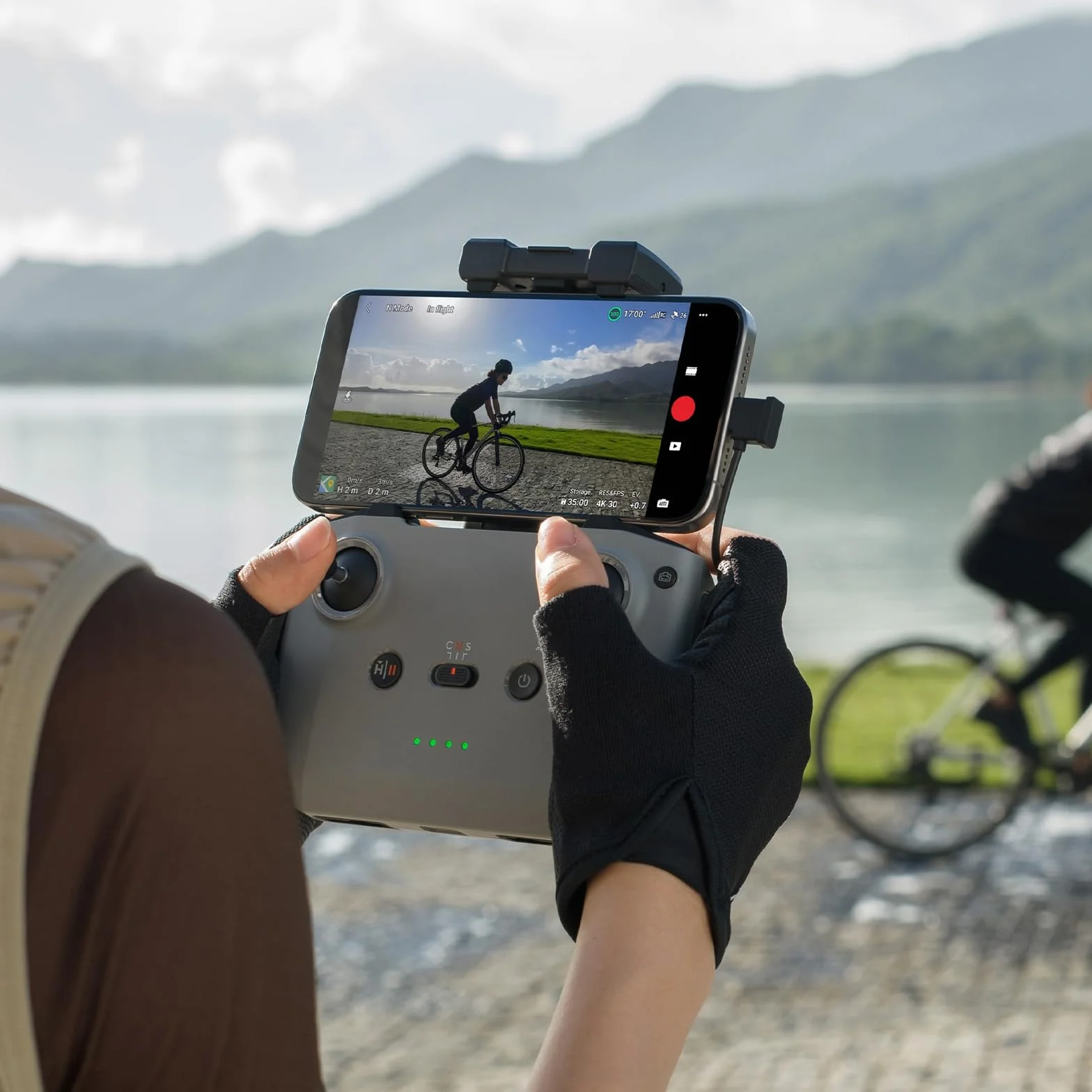 Telecomando originale RC-N3 per drone DJI Mini 5 Pro/Flip/Air 3S/Neo/Mini 4 Pro/Air 3, il supporto per telecomando può proteggere il dispositivo mobile