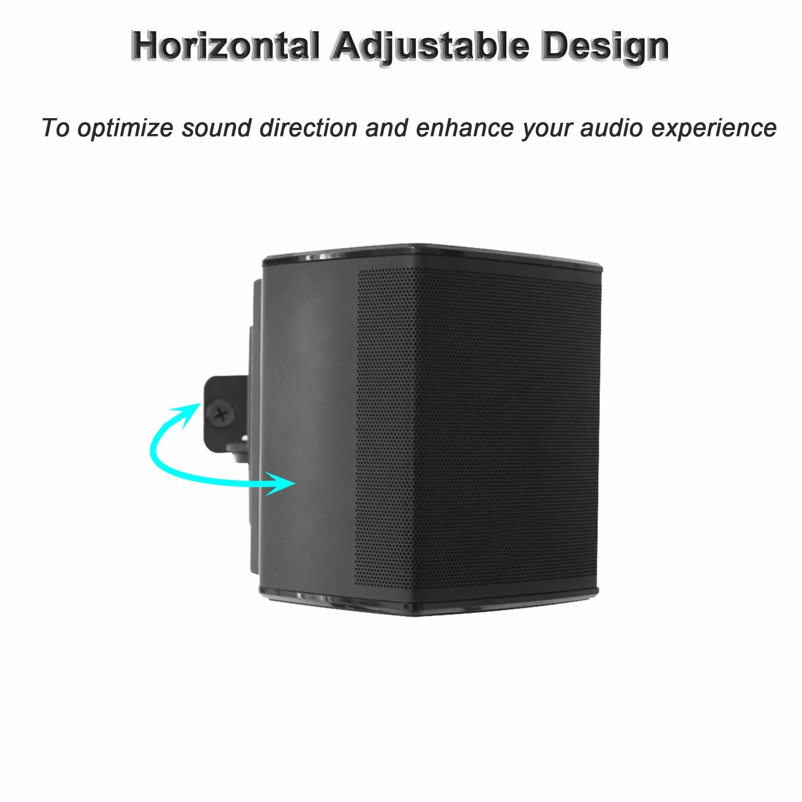 Confezione da 2 staffe di montaggio a parete per altoparlanti surround wireless Bose Virtually Invisible 300, nero