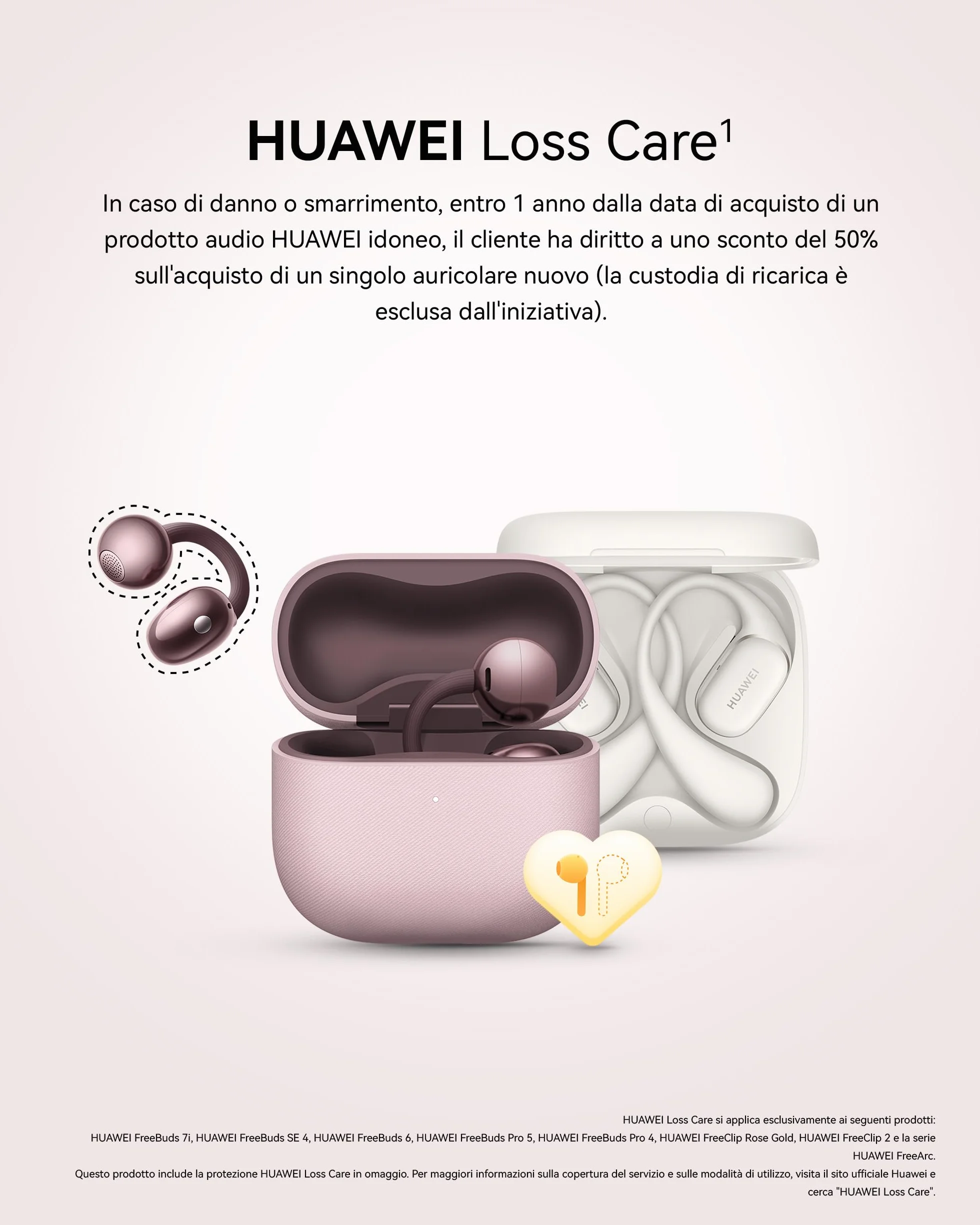 HUAWEI FreeArc Auricolari Open Ear, Auricolari Wireless Bluetooth, IP57, Fino a 28 ore, Cuffie Bluetooth Sport, iOS & Android & Windows, Nero