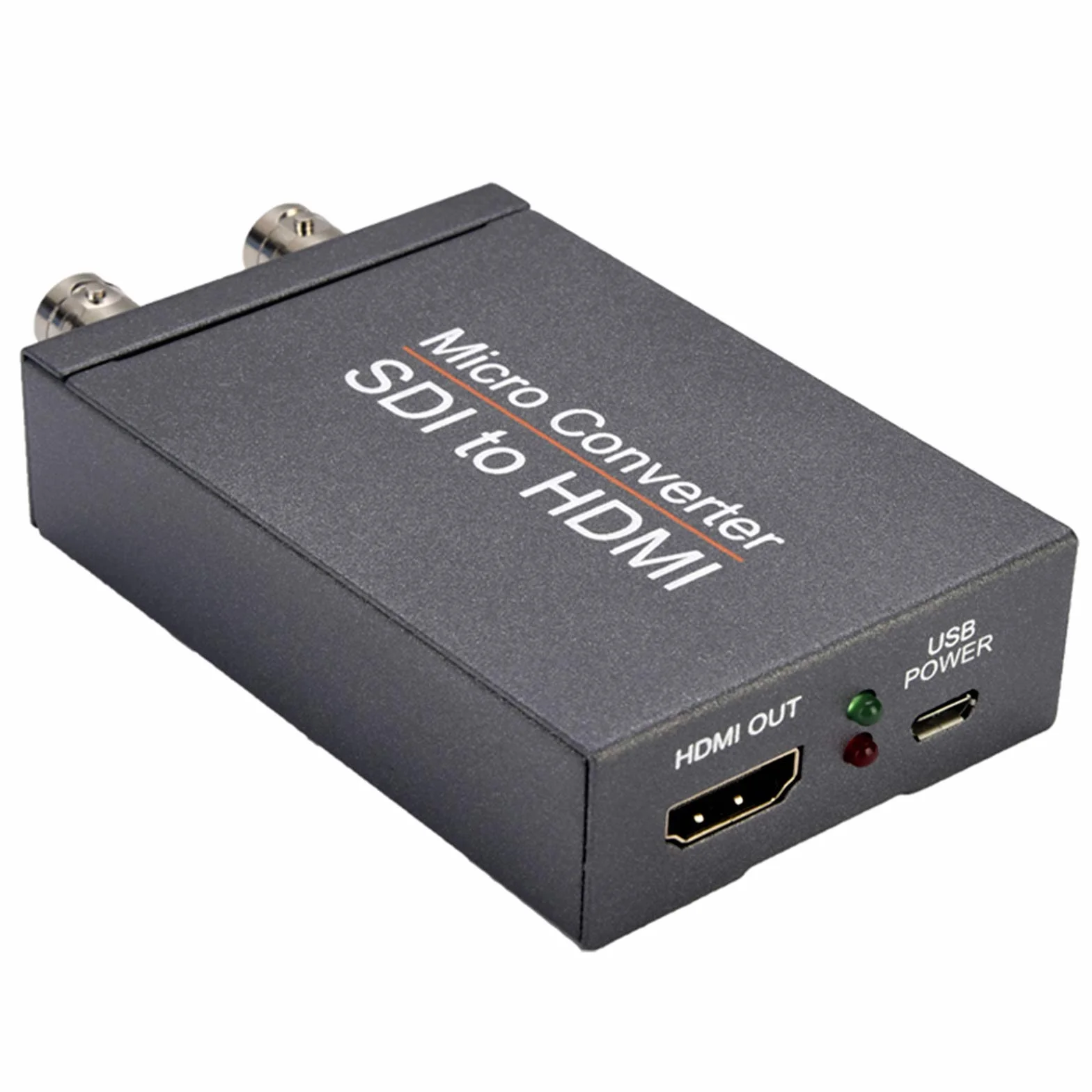 Queen.Y Convertitore da SDI a HDMI 3G-SDI HD Adattatore 1080P con Alimentatore SDI Loopout