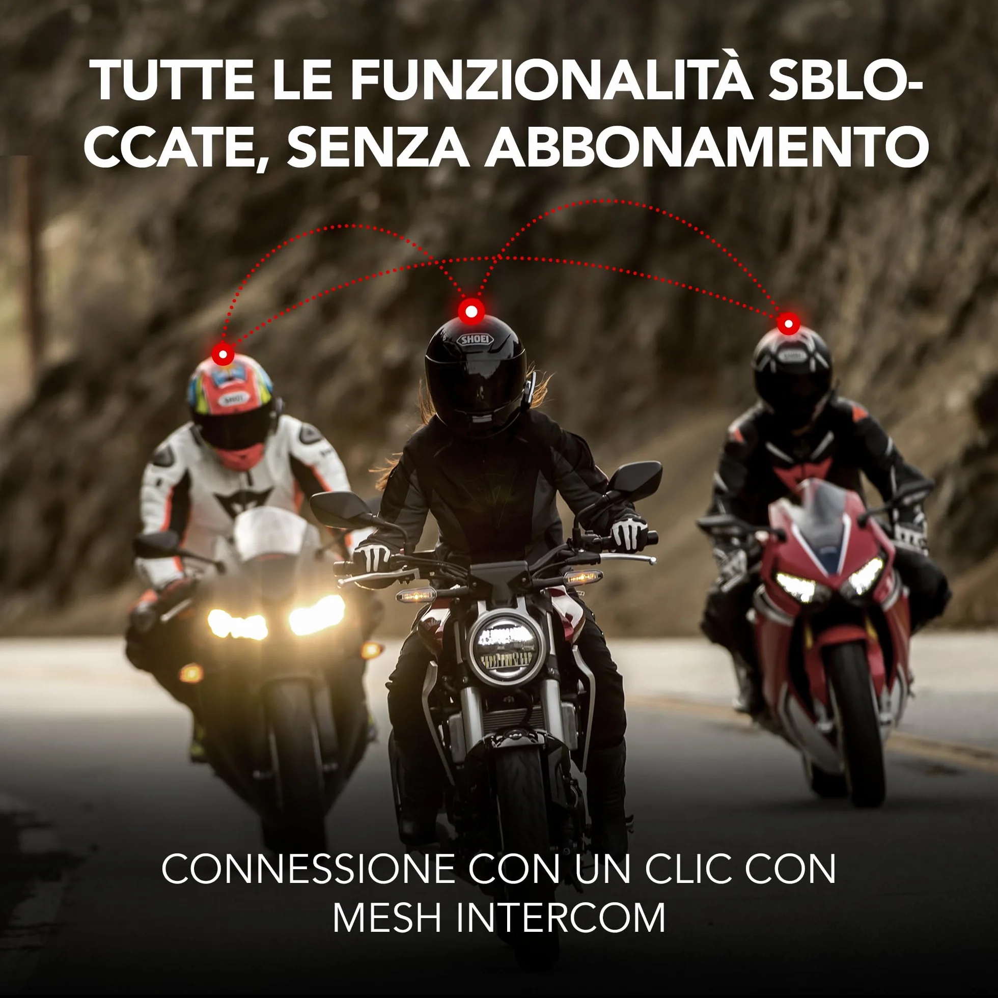 Sena 50S sistema di comunicazione Bluetooth con interfaccia Jog Dial e Sound by Harman Kardon con tecnologia Mesh Intercom e altoparlanti e microfono premium, Confezione doppia