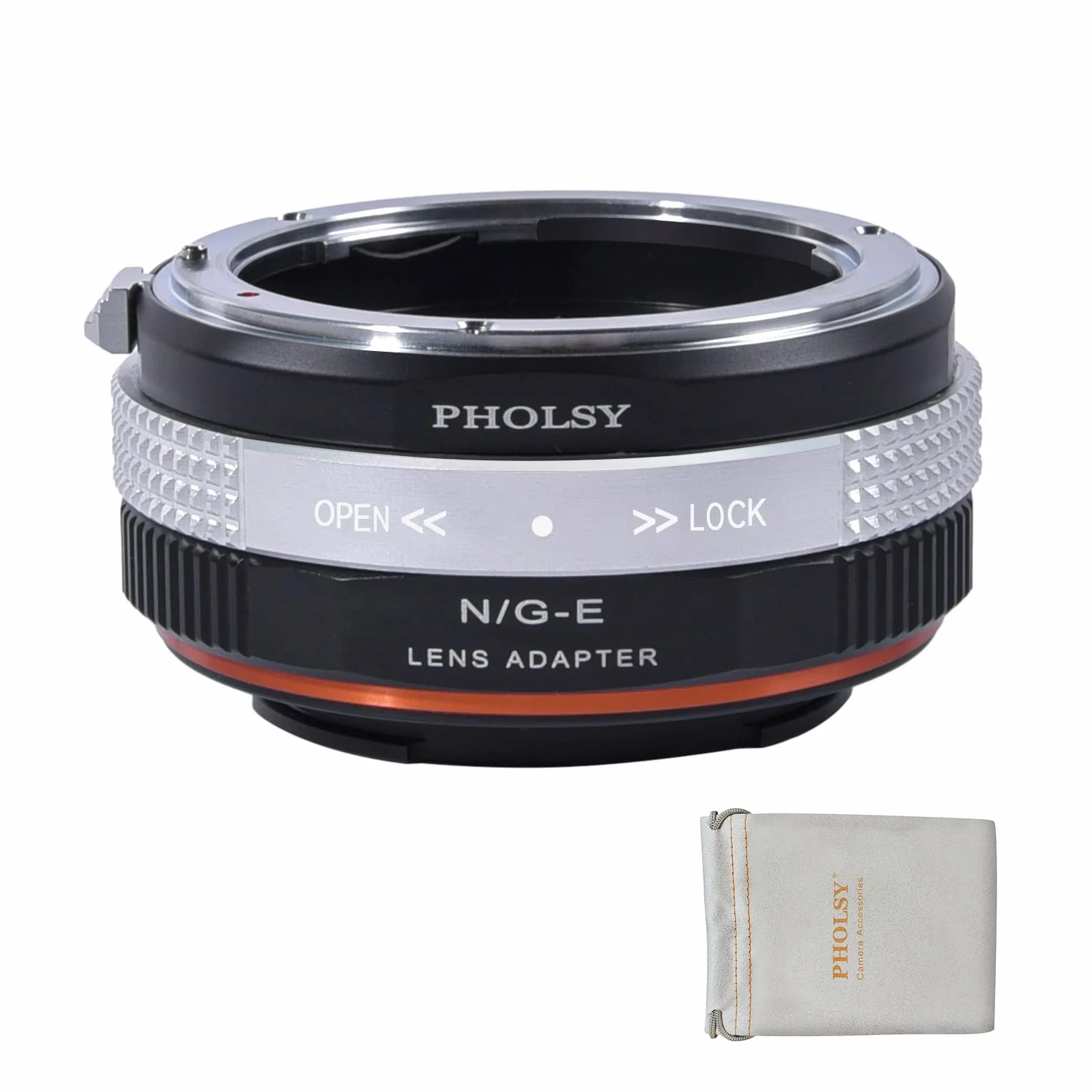Adattatore con Ghiera Diaframma per Obiettivi Nikkor F (G) sulla Fotocamera per Sony E, a1 a9, a7S III/II, a7S, a7R II/III/IV/V, a7R, a7C, a7 II/III/IV, a7, a6000 a5000 a3500, NEX Serie, QX1, ZV-E10