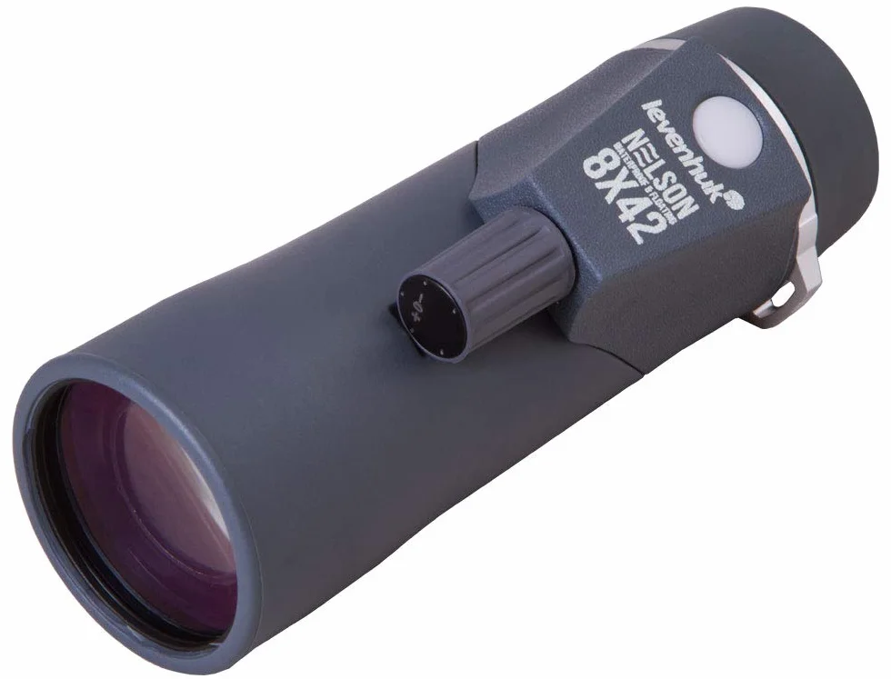 Levenhuk Nelson 8x42 Monoculare Marino Impermeabile con Reticolo, Bussola, Ottiche in Vetro con Trattamento Antiriflesso FMC e Grado di Protezione IPX7