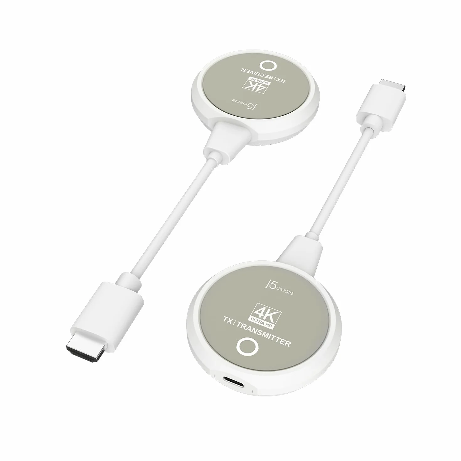 j5create ScreenCast 4K Trasmettitore e ricevitore HDMI wireless, supporta la risoluzione 4K e HDCP, non è necessario il WiFi 30M/100FT Estensore HDMI wireless per lo streaming TV (JVAW75)