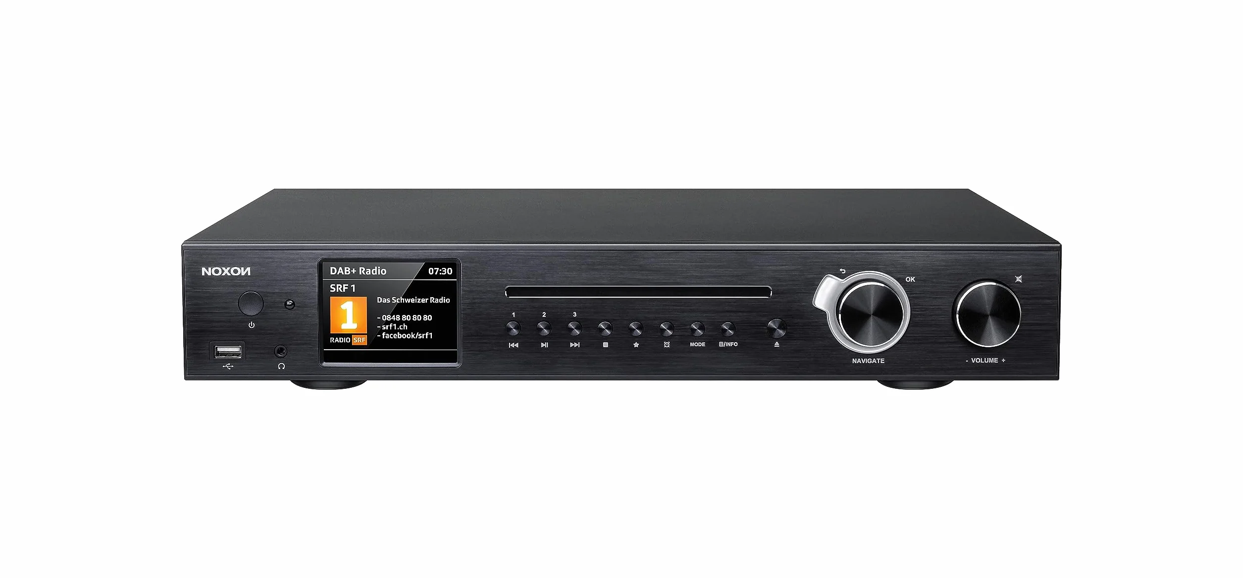Noxon A 571 CD radio internet DAB+ sintonizzatore FM Spotify Bluetooth USB LAN WLAN