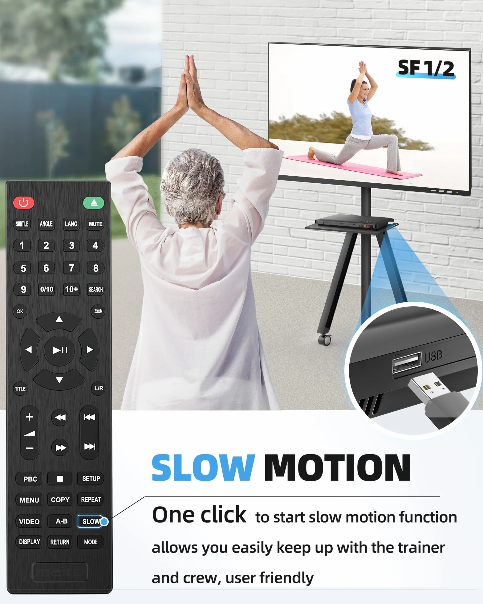 Lettori DVD per TV con HDMI, tutti i lettori DVD region free con sistema NTSC/PAL, lettore CD per impianto stereo domestico, cavi HDMI/RCA inclusi, telecomando (senza batteria)