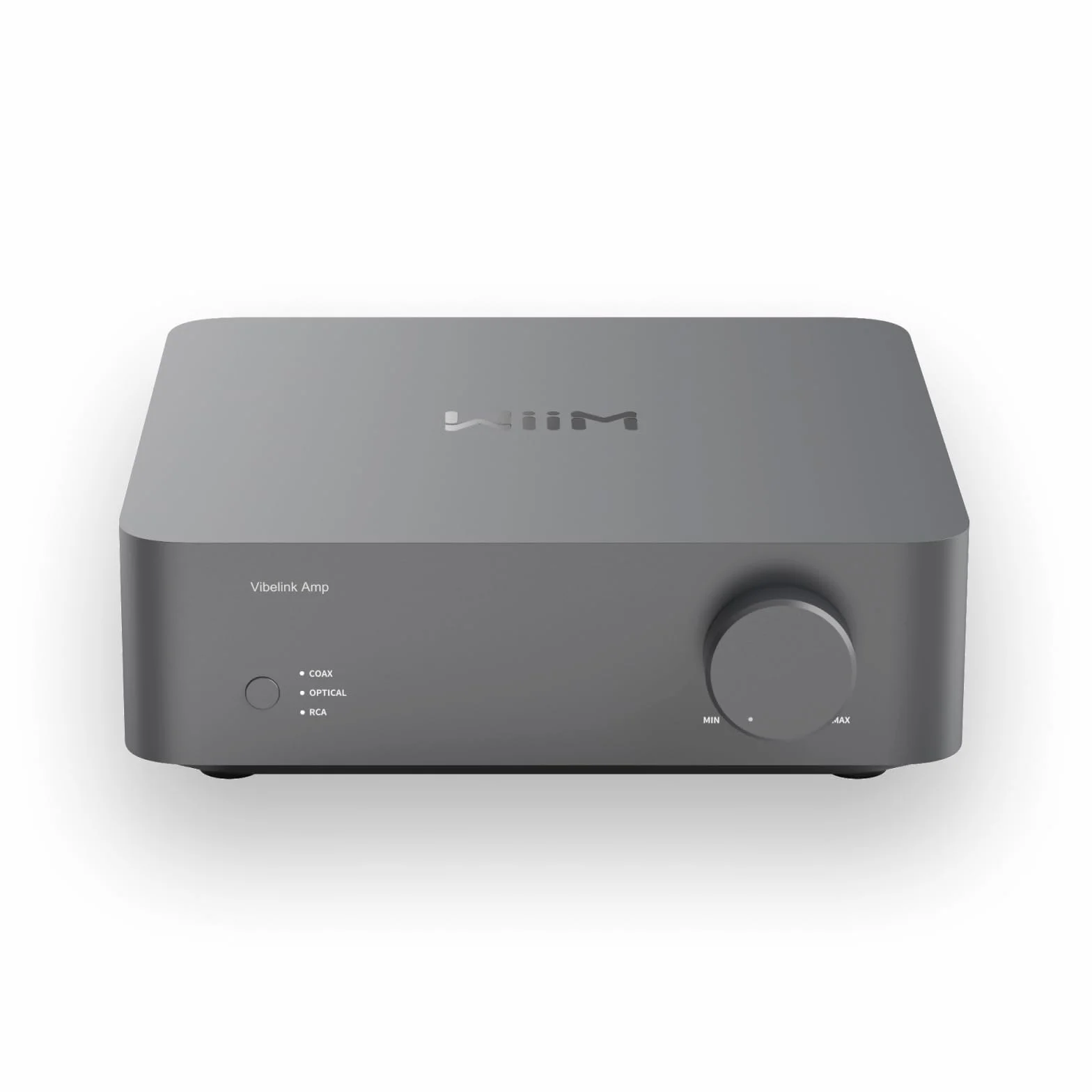 WiiM Vibelink Amp | Amplificatore di Potenza da 100W con DAC ESS 9039Q2M e TI TPA3255 | Compatibile con WiiM Mini, Pro, Pro Plus e Ultra | Ingressi RCA, Coassiale e Ottico | Grigio Spaziale