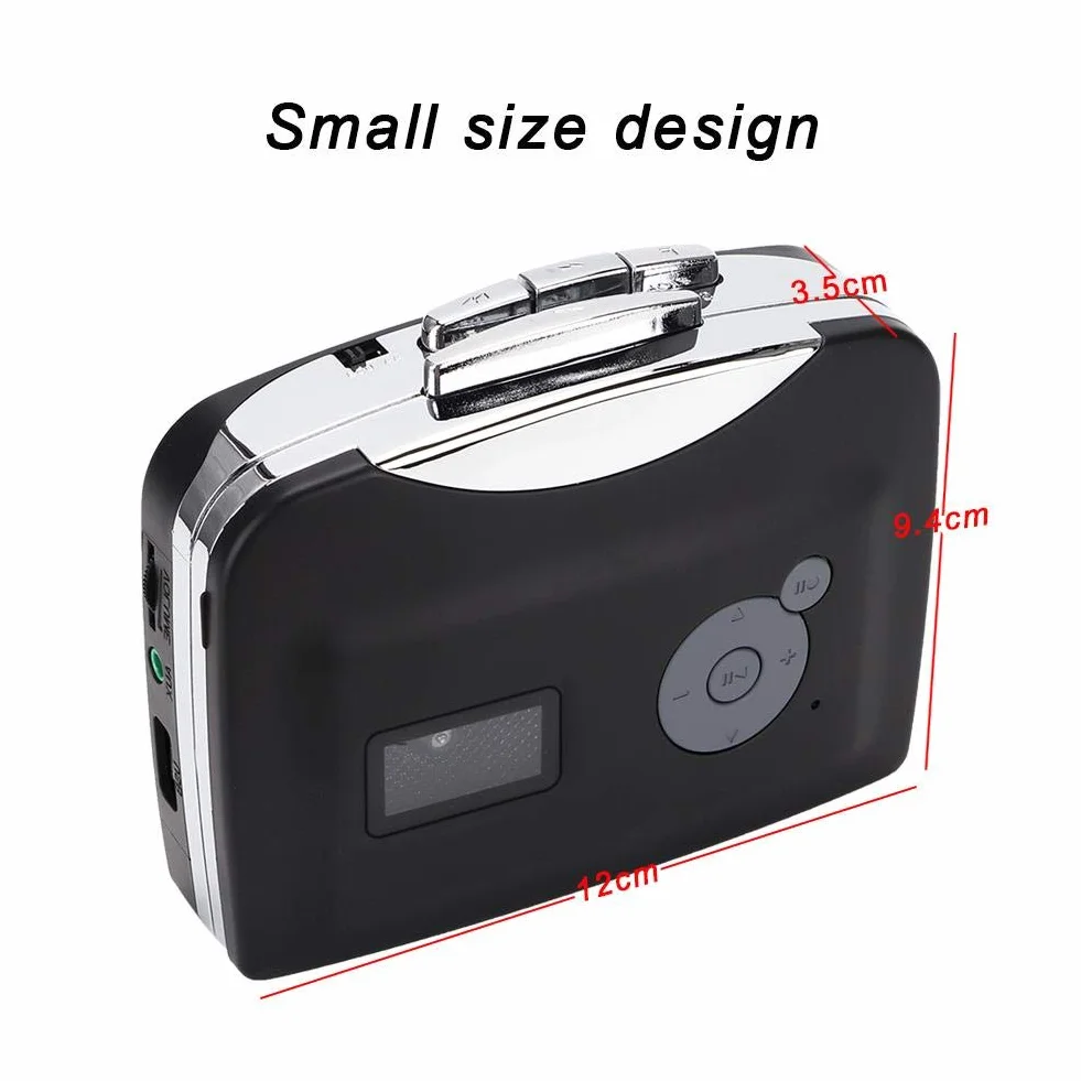 Annadue Convertitore Cassetta MP3, Stereo da Nastro a MP3, con Cuffie per Uso Domestico e all'Aperto, Convertitore Digitale di Nastri MP3