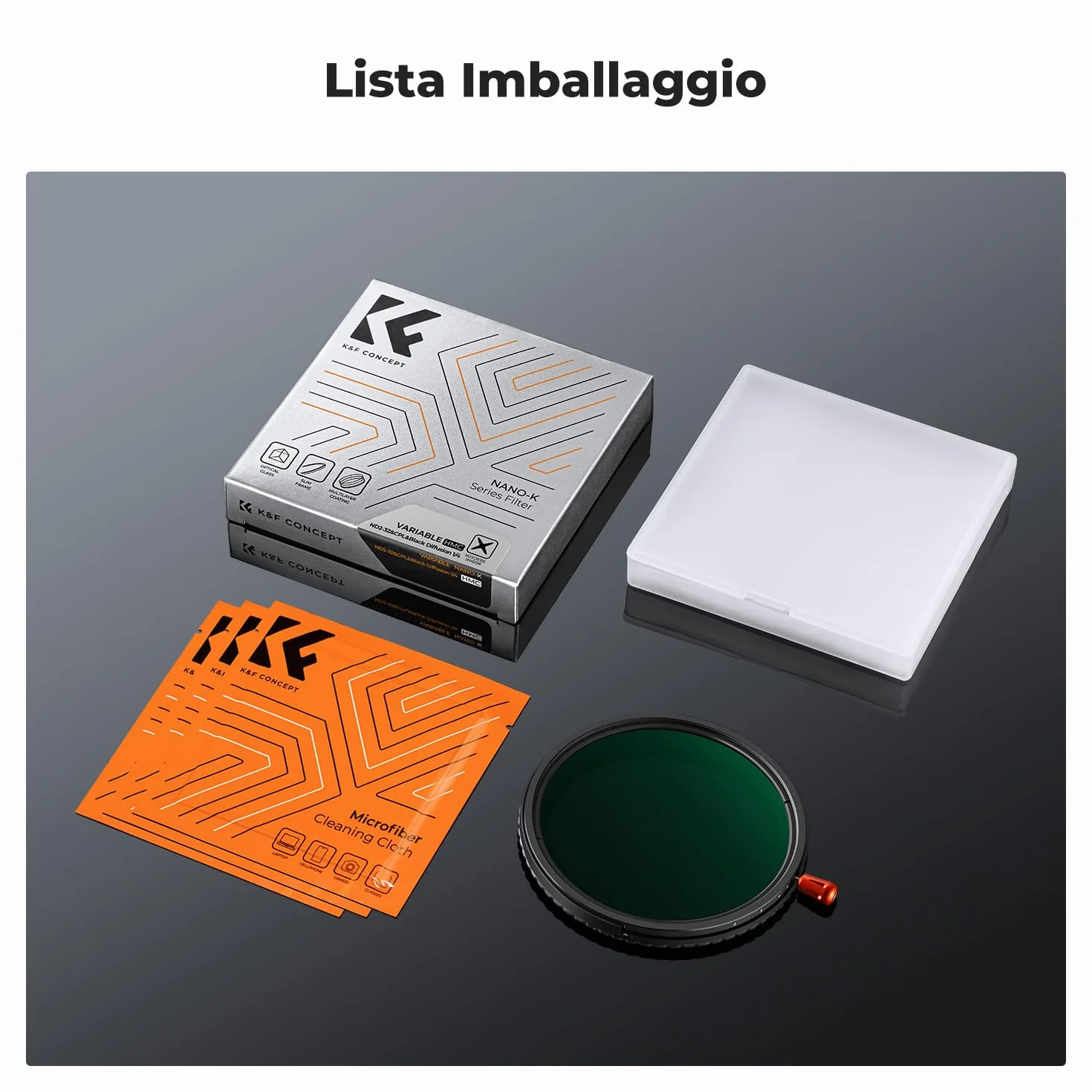 K&F CONCEPT 67mm Nano-Klear Filtro 3 In 1 Funzione CPL & Black Mist 1/4 & Variabile ND2-32 con 3 Panni di Pulizia per Obiettivo Fotocamera, Filtro in Vetro Ottico con 18 Strati Nano Rivestimento