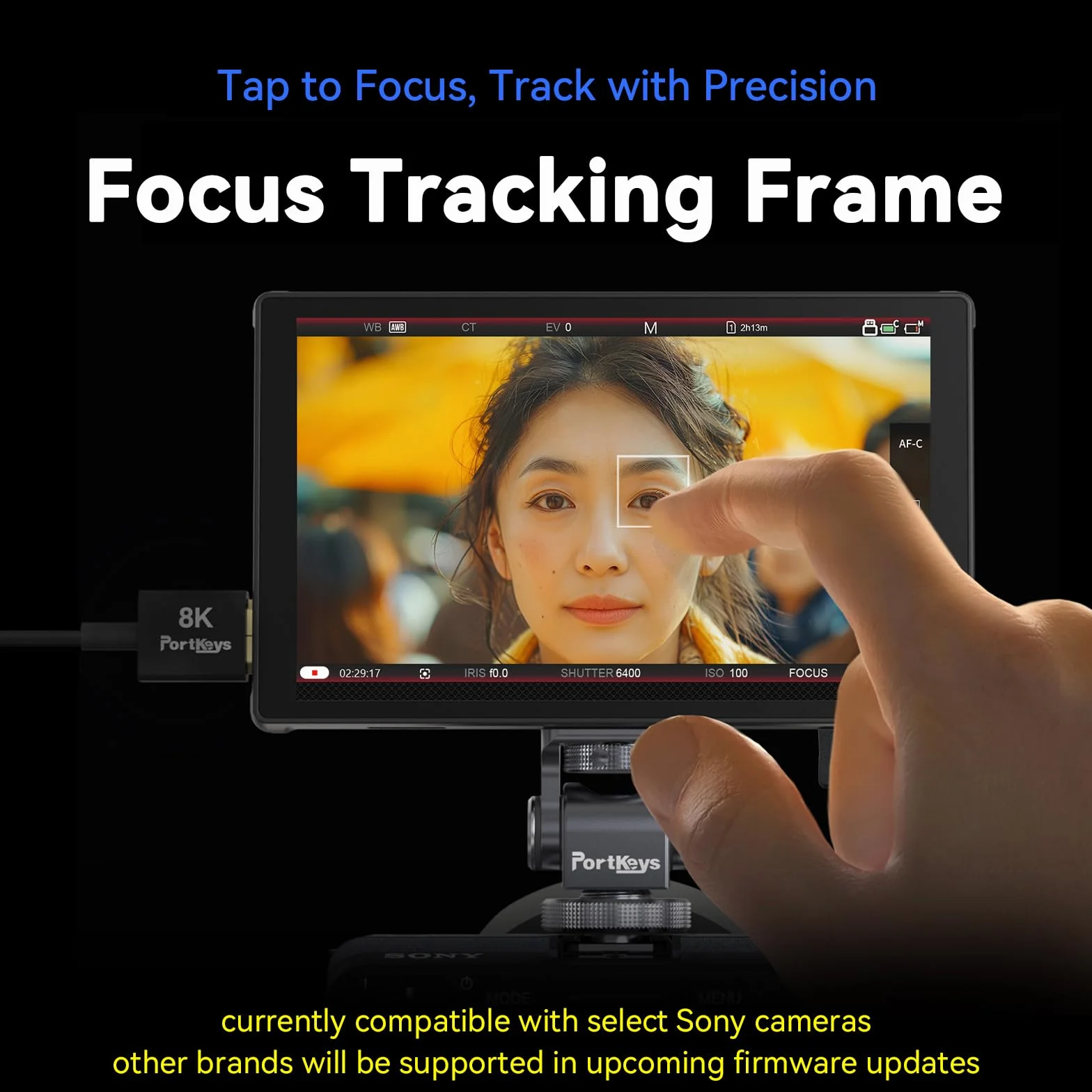 Portkeys LH5C 5,4" Monitor da Campo 4K HDMI Input, Camera Control Touch Focus, 3D LUT Waveform Focus Peaking Monitor Esterno Fotocamera