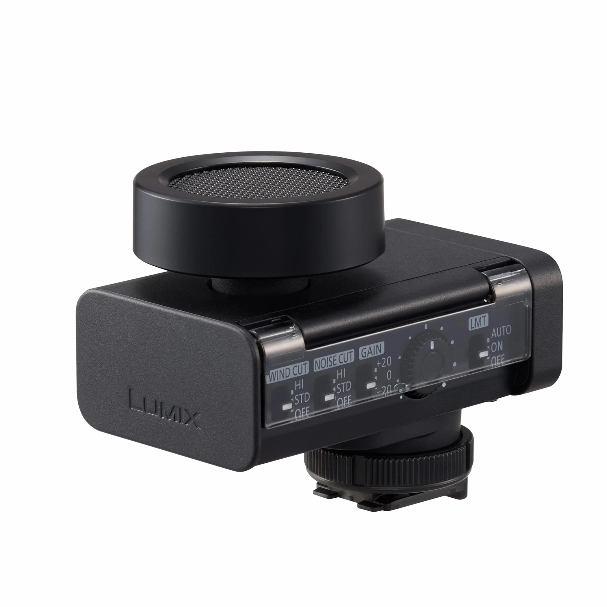 Panasonic Lumix DMS1 microfono digitale shotgun, 32 bit float, audio a 4 canali, 6 modalità direzionali, wireless, riduzione di vento e distorsioni, con custodia smart