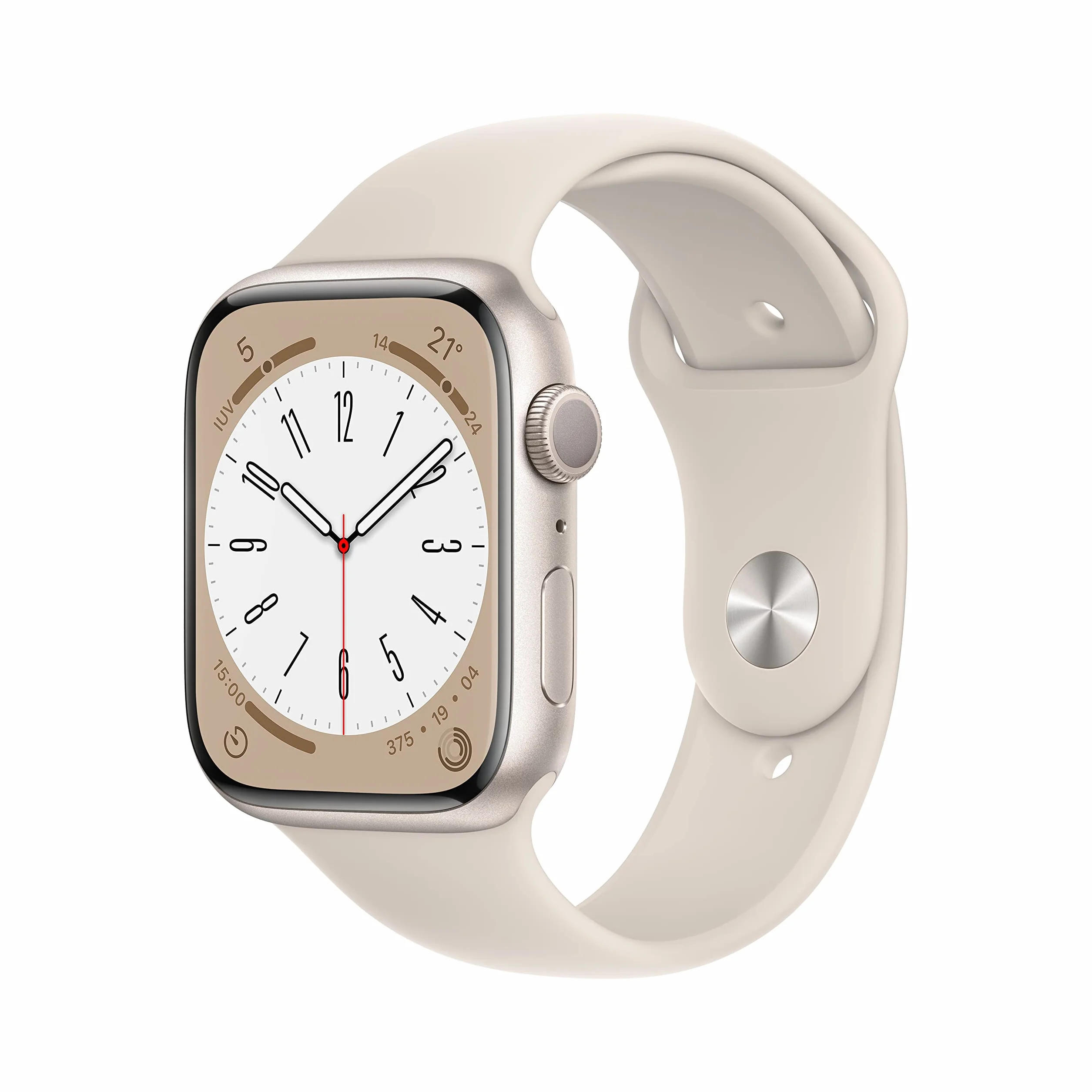 Apple Watch Series 8 (GPS, 45MM) - Case Galassia in Alluminio con Cinturino Sport Galassia (Ricondizionato)