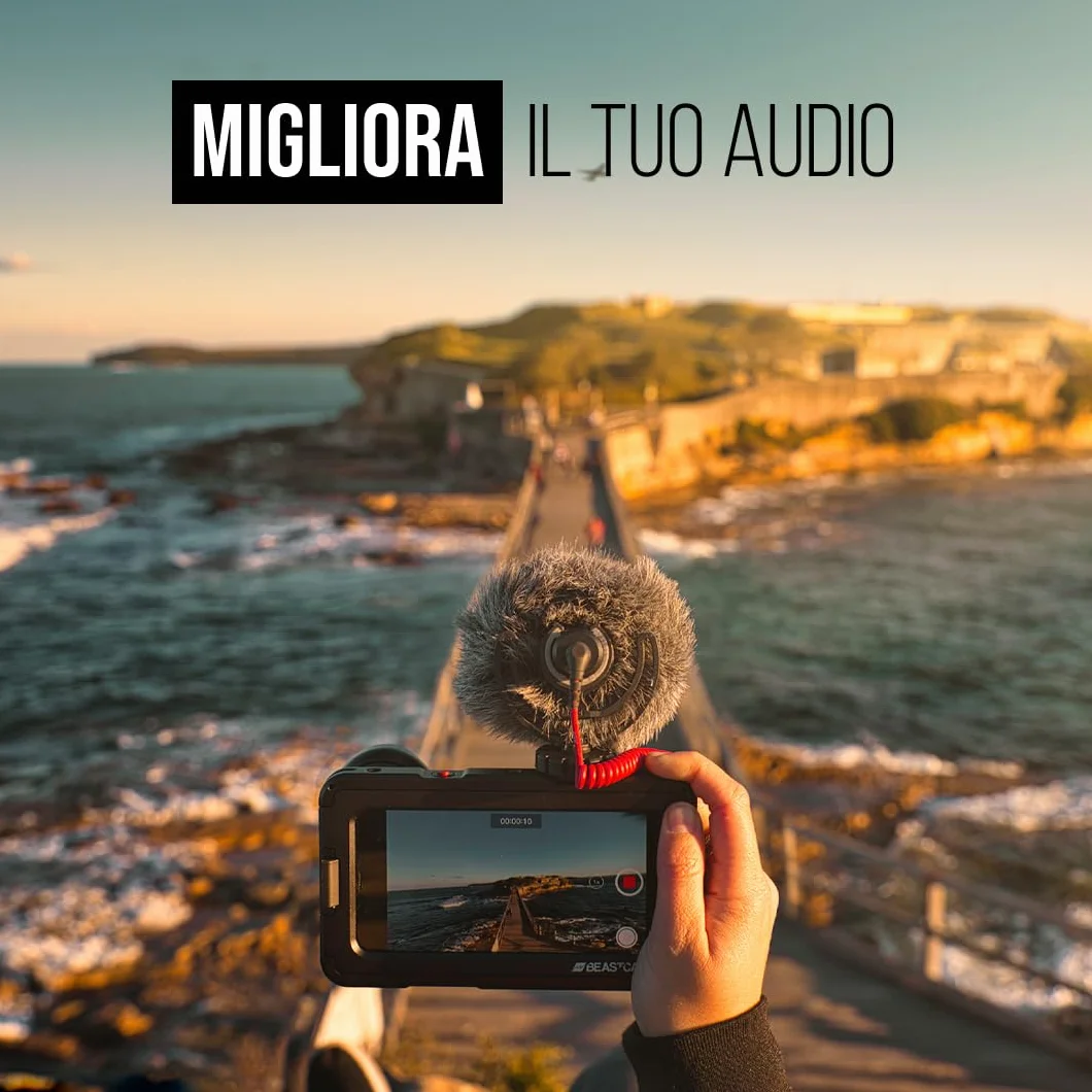 RØDE VideoMicro Microfono Direzionale Compatto On-camera per Produzione Cinematografica, Creazione di Contenuti e Registrazione in Location