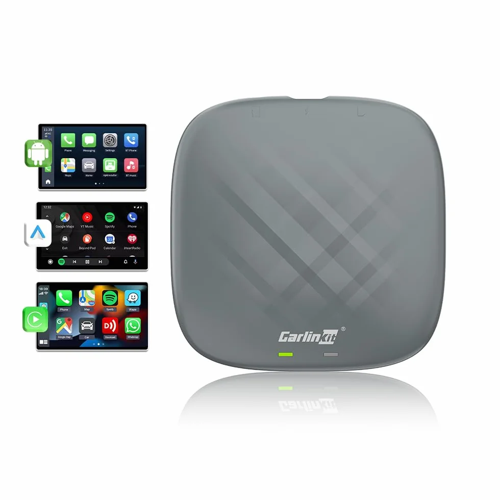 CarlinKit Multimedia 3 in1 AIBox Android 13.0 System Wireless CarPlay Adapter, per auto con cablato CarPlay/Android Auto, supporta Netflix YouTube ect