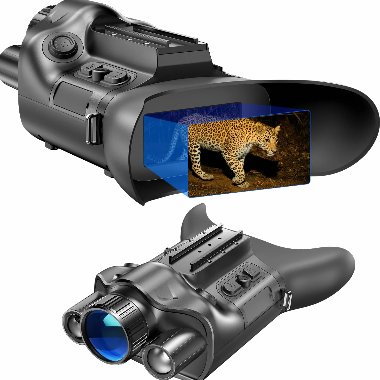 4K Visore Notturno Binocolo Visione Notturna Professionale con Telemetro, Cannocchiale Infrarossi 6X Zoom, Batteria 6000mAh Foto Video per Caccia e Campeggio