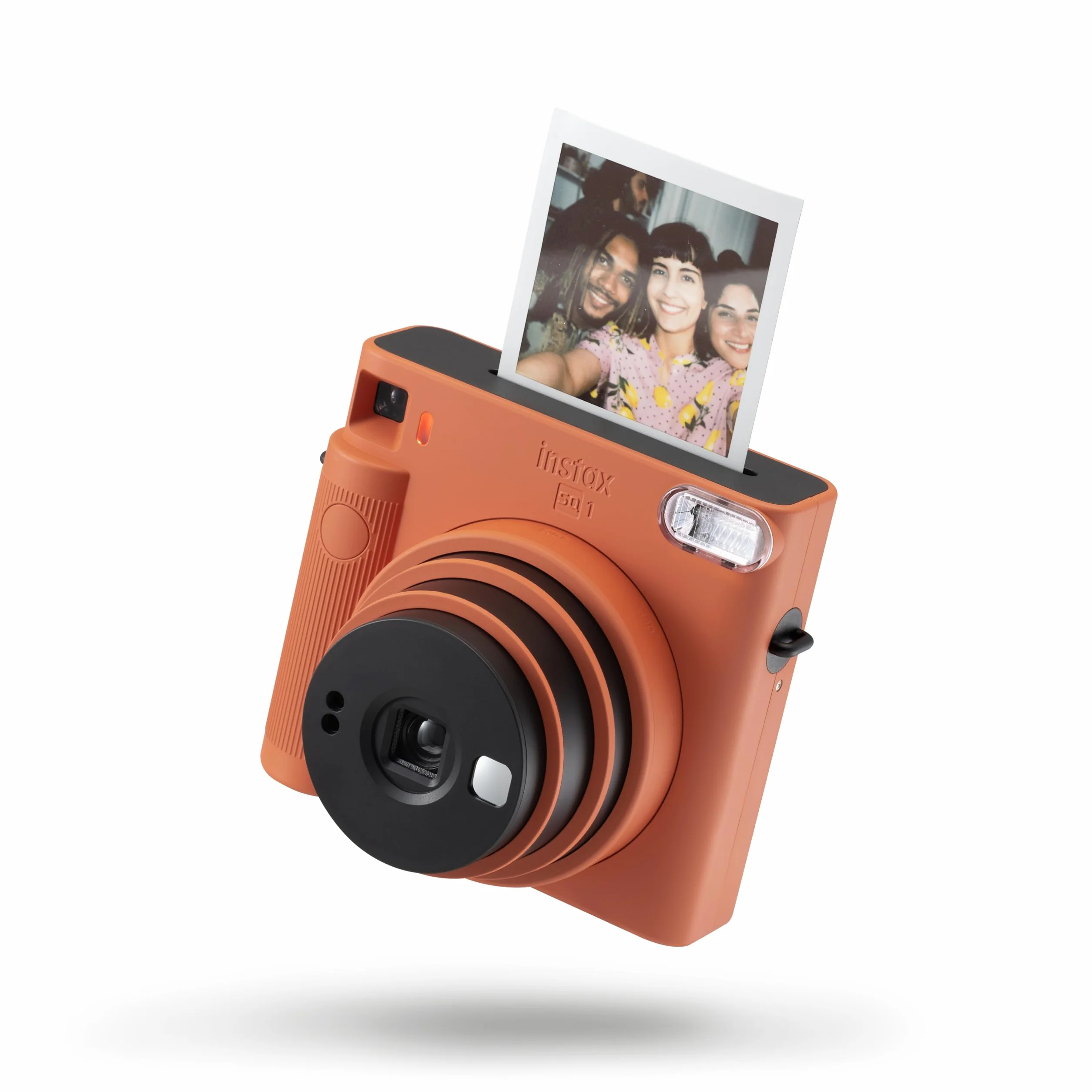 Fujifilm instax SQUARE SQ 1 Terracotta Orange - Fotocamera a sviluppo istantaneo, Modalità One-Touch Selfie, Esposizione Automatica, Foto Formato 62x62mm