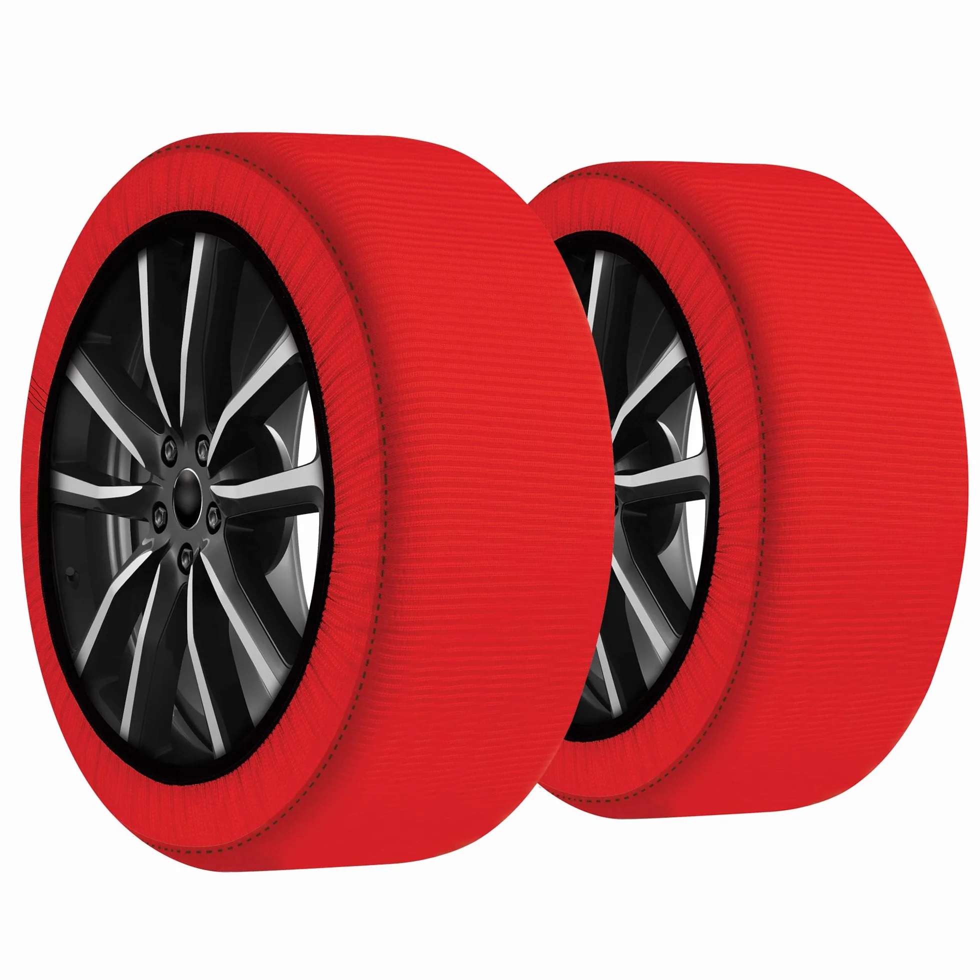 Calze da neve Taglia L - Per auto, SUV, 4×4, furgoni - Omologate EN 16662-1